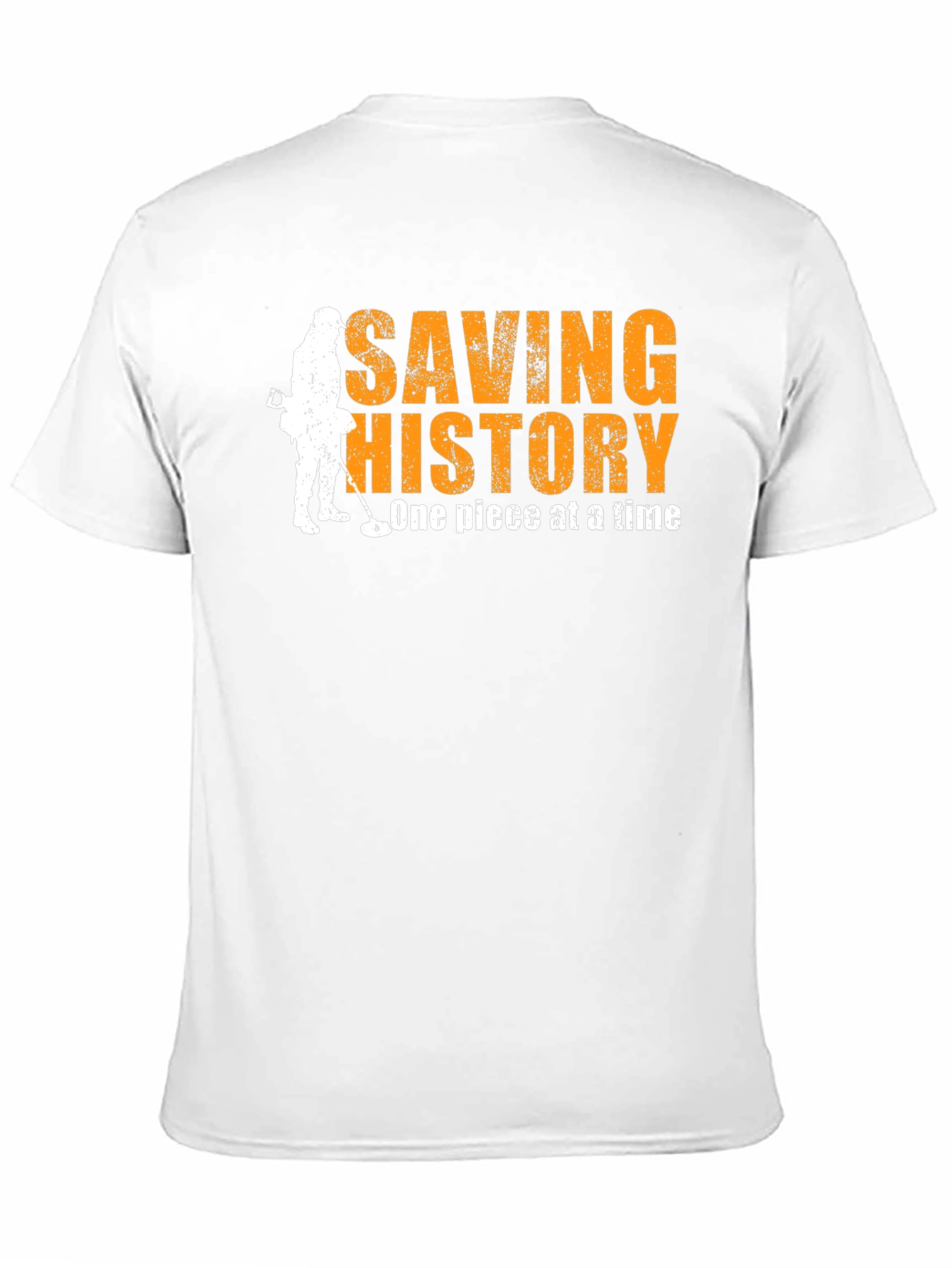 Black Saving History T-Shirt - Metal Detecting Tee view 11