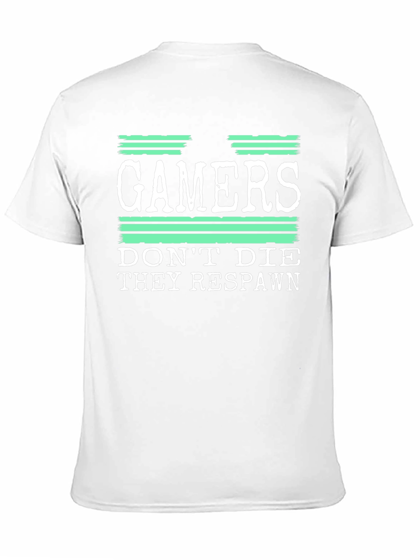 Black Gamers Don't Die They Respawn Graphic T-Shirt view 11