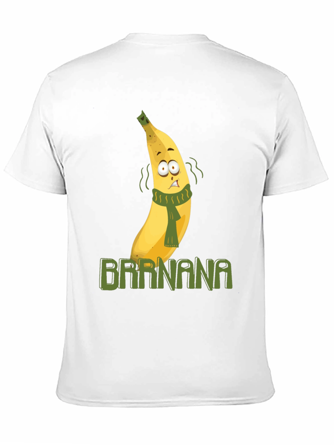 Black Brrr-nana T-Shirt - Humorous Cartoon Fruit Design view 11