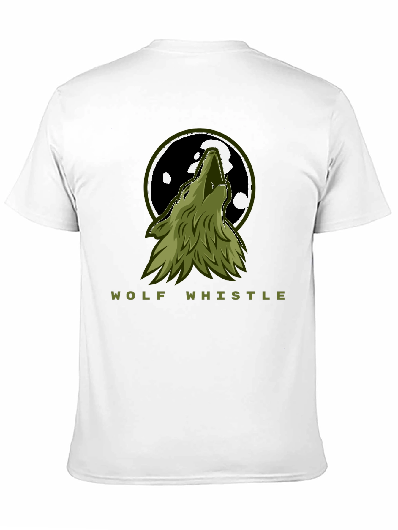 Black Wolf Howl Graphic Tee - Men's Black T-Shirt view 11