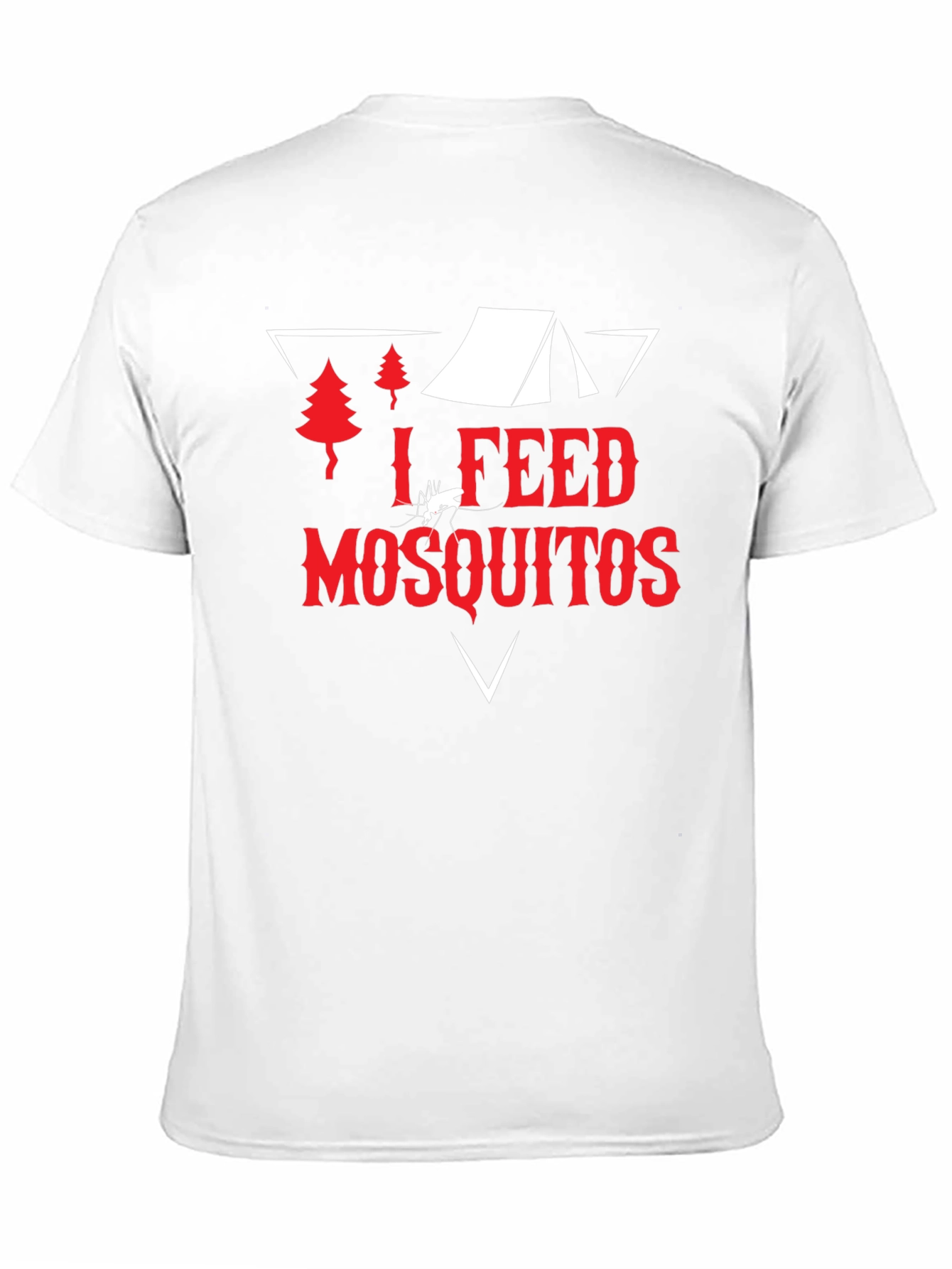 Black I Feed Mosquitos Graphic Tee - Camping Humor T-Shirt view 11