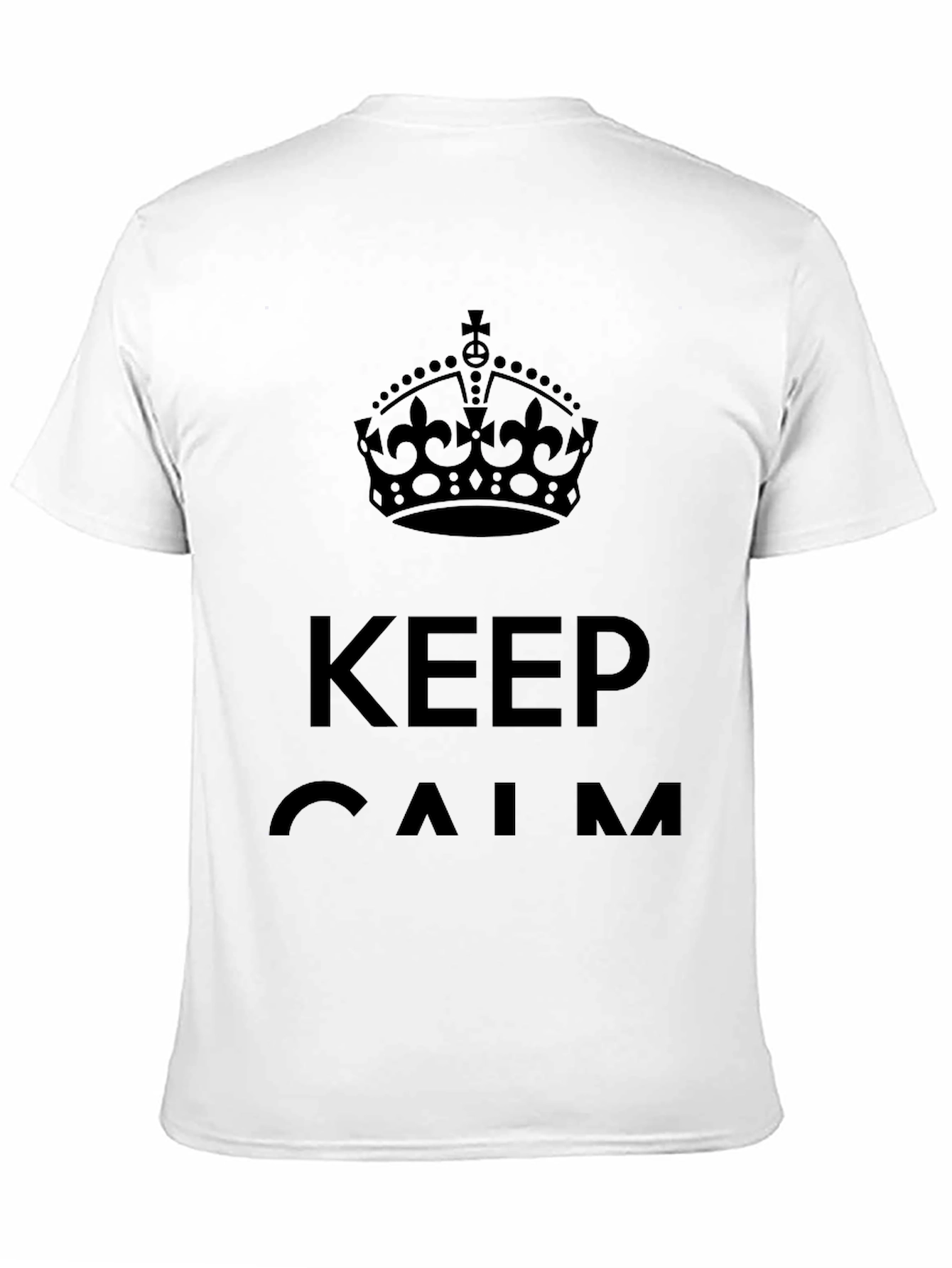 Black Keep Calm Black Graphic Tee view 11