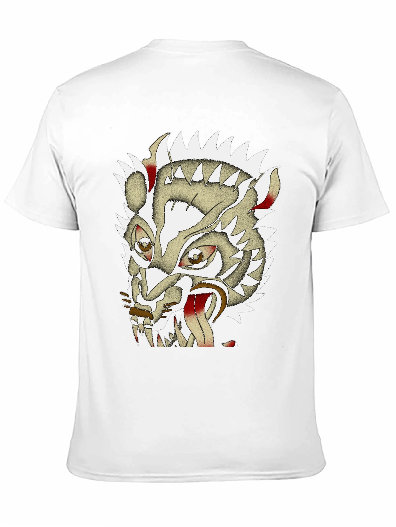 Black Unique Graphic Badger Tee - Men's Black Cotton T-Shirt view 11