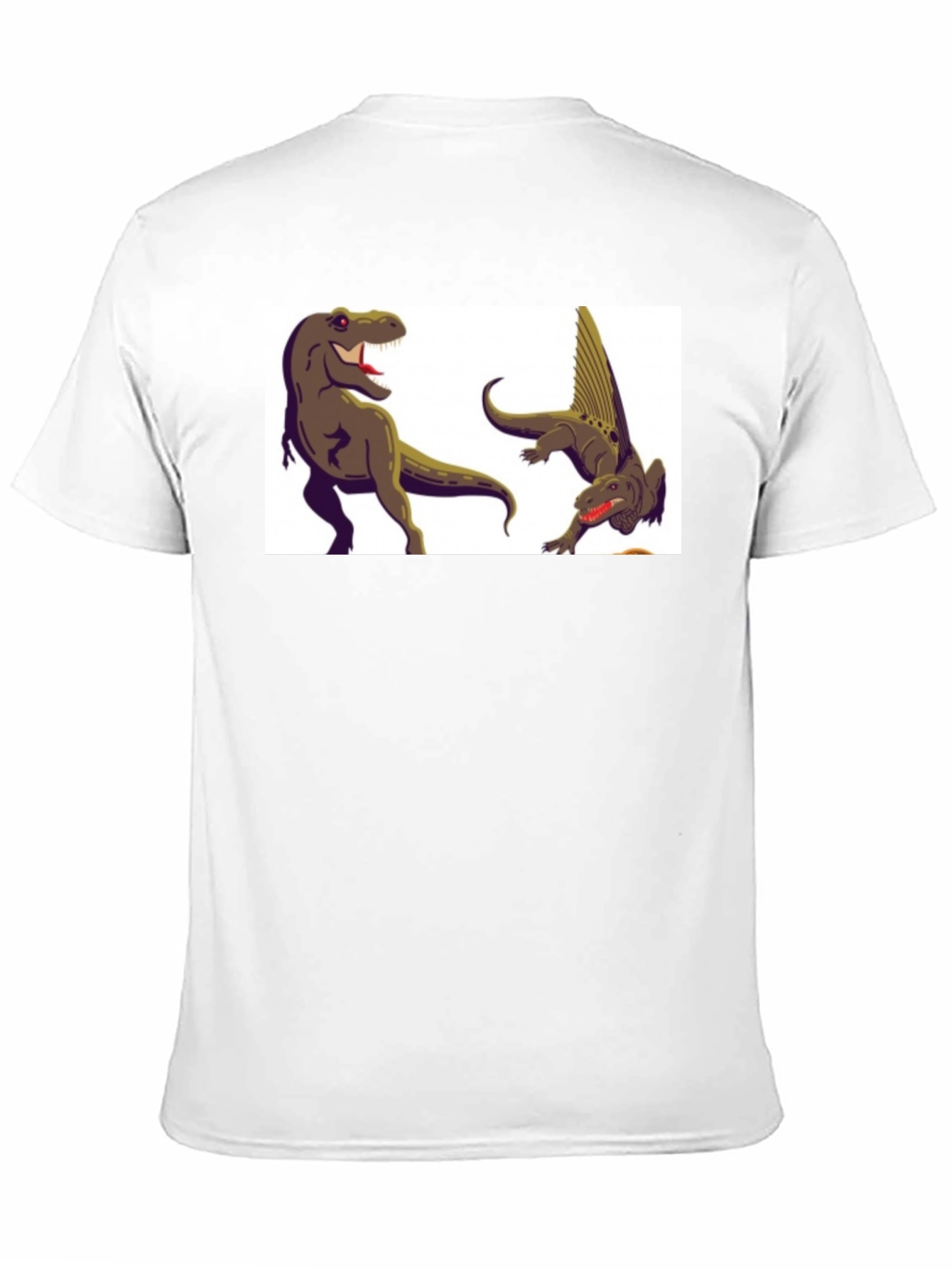 Black Dinosaur Graphic Tee - Black Cotton T-Shirt view 11