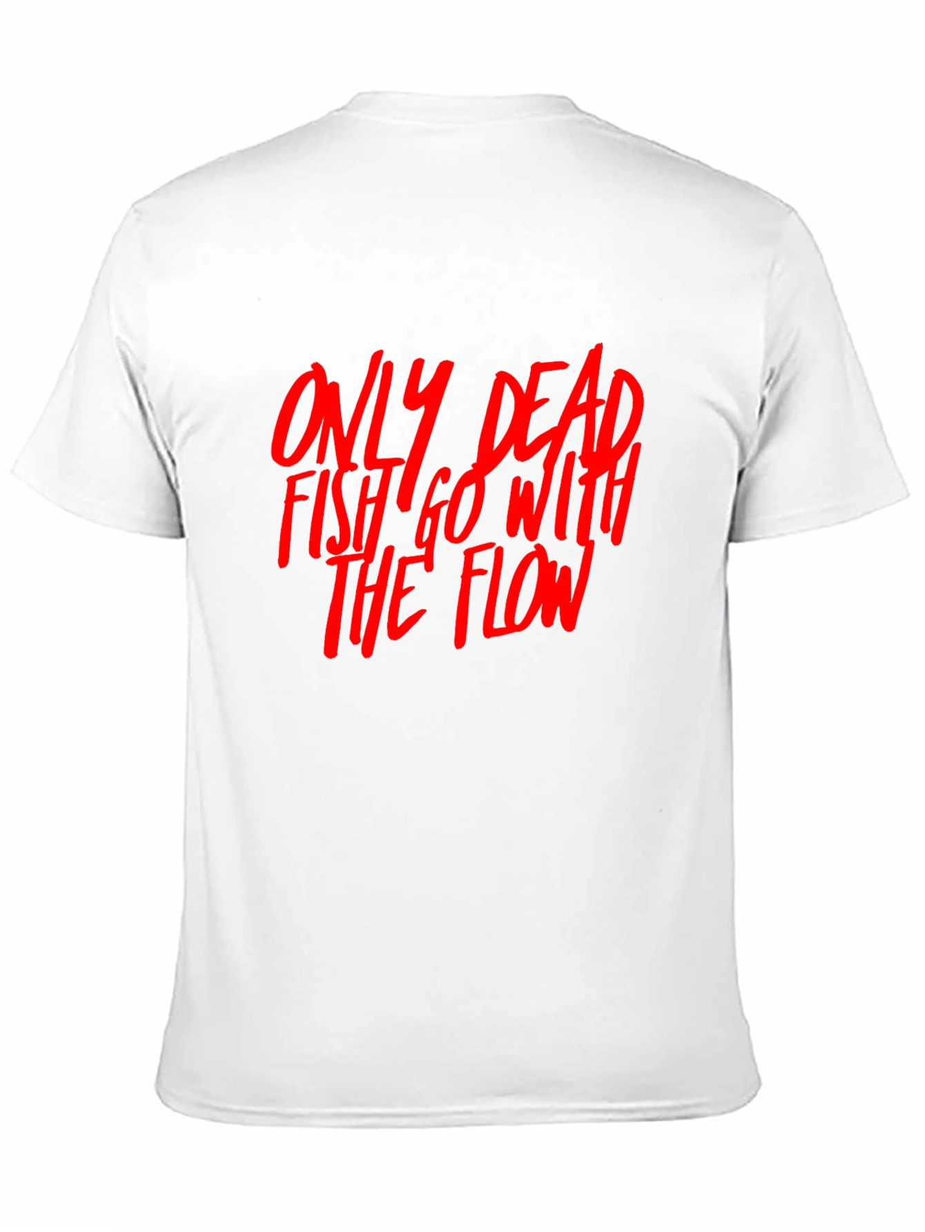 Black Dead Fish Flow Graphic Tee - Black view 11