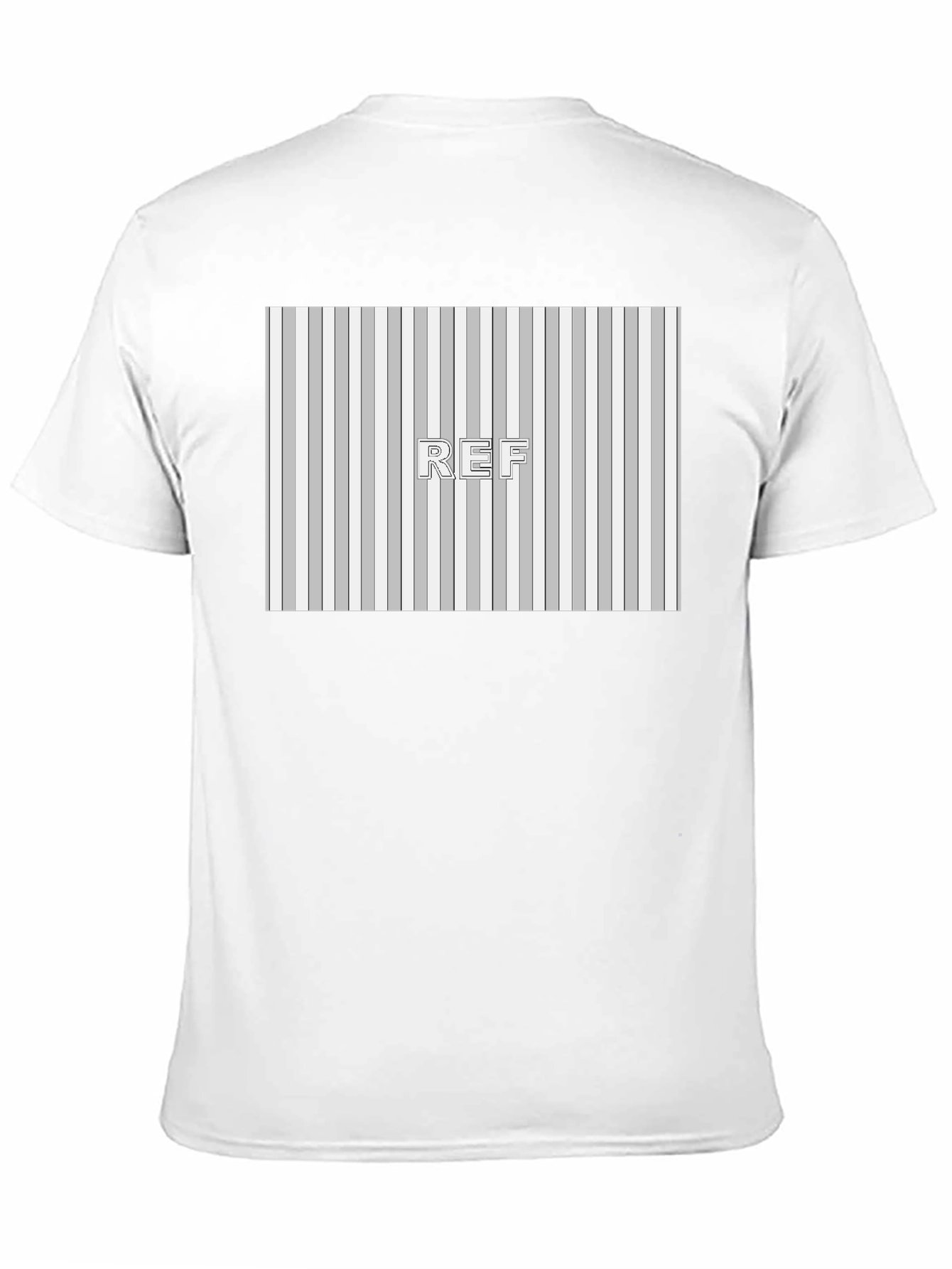 Black Striped Pattern REF Graphic Tee - Black view 11