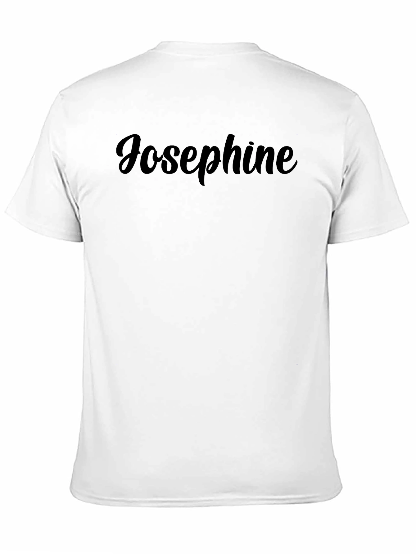 Black Josephine Personalized Black T-Shirt view 11