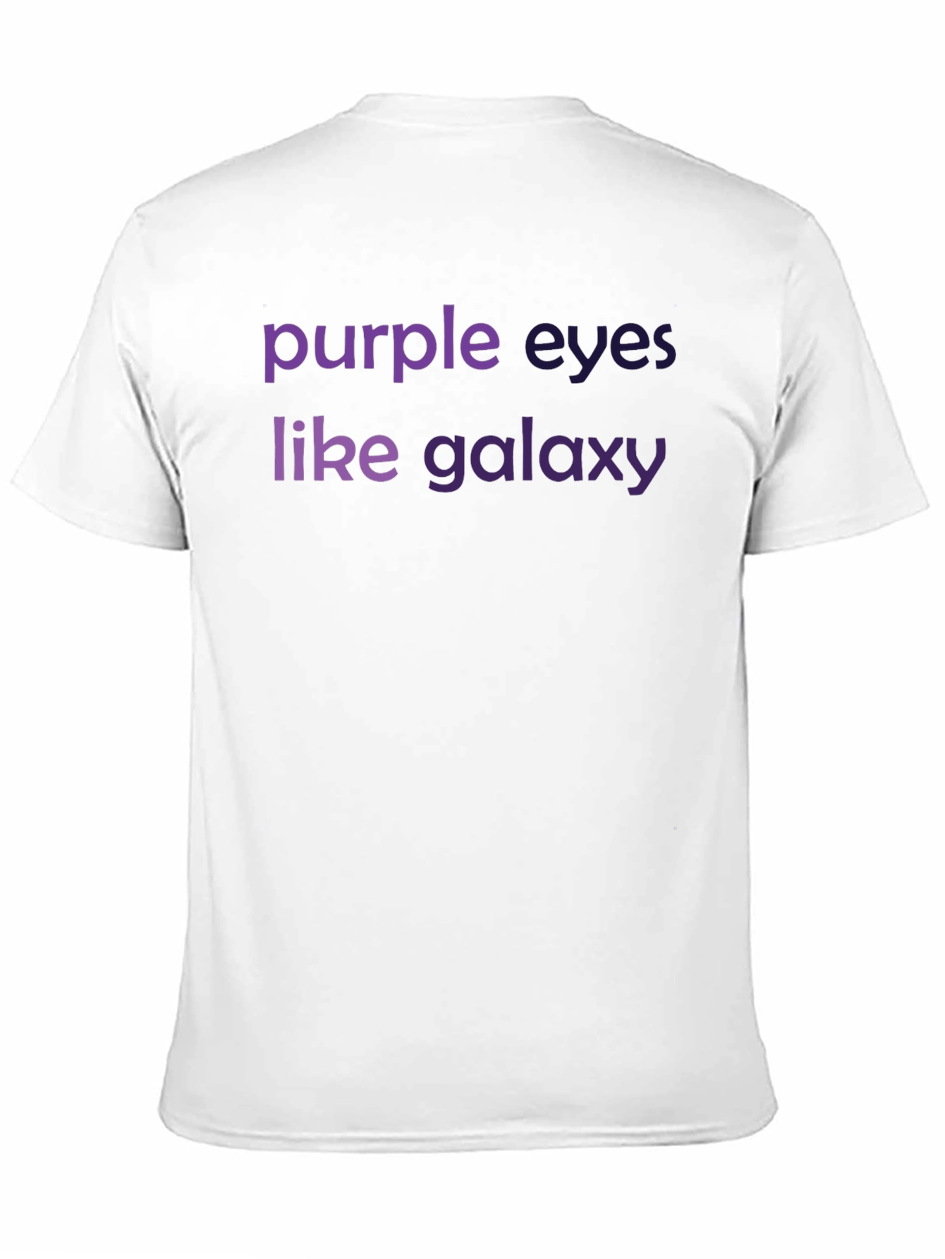 Black Purple Eyes Like Galaxy Graphic Tee view 11
