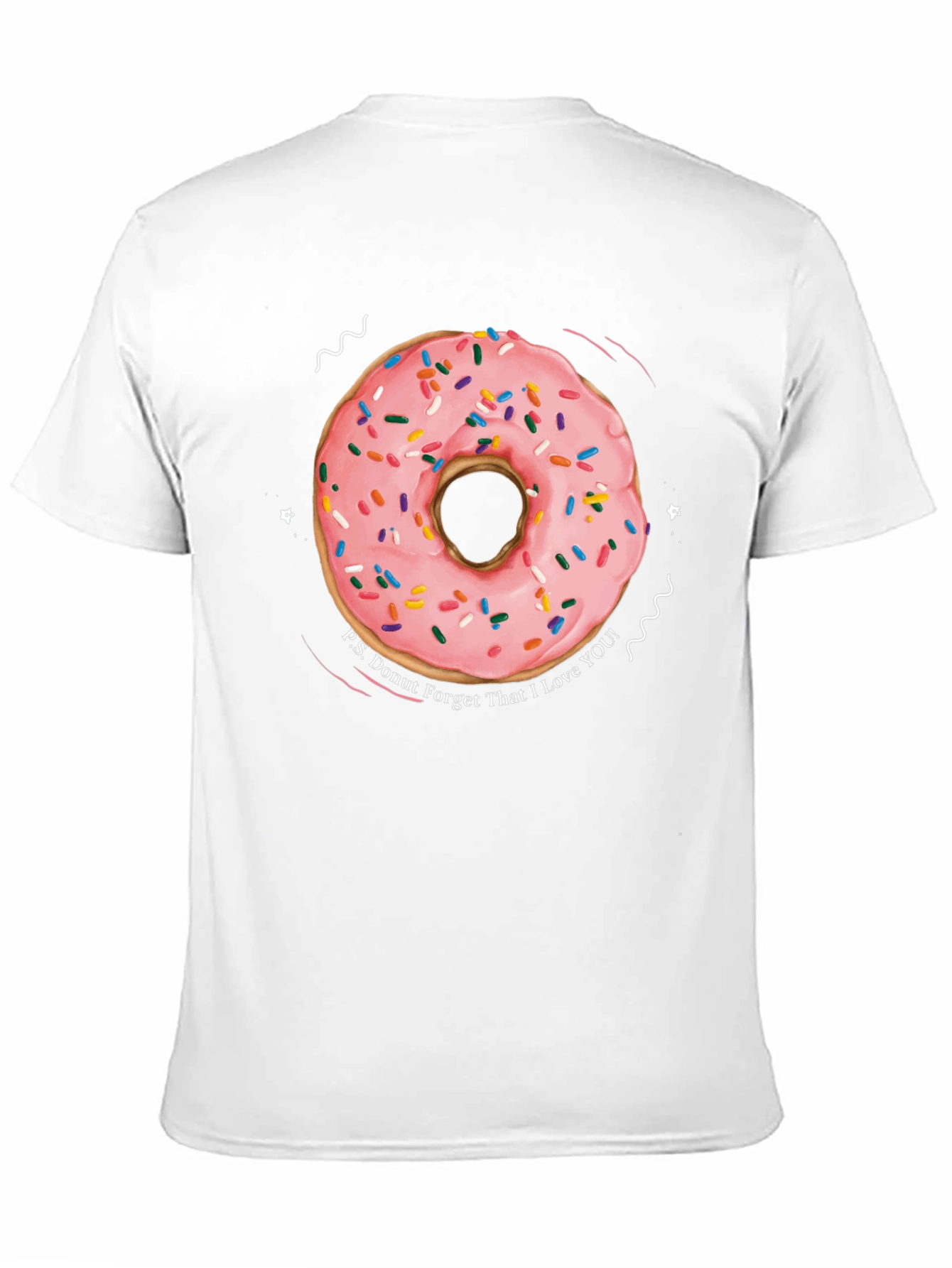 Black Donut Forget I Love You Black T-Shirt view 11