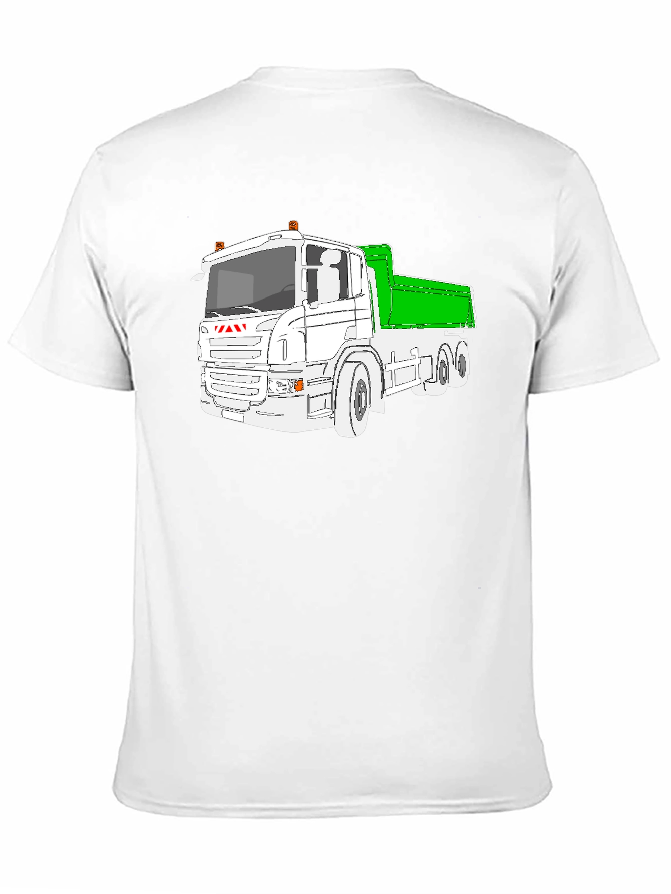 Black Truck Graphic T-Shirt - Black Heavy Duty Vehicle Tee view 11