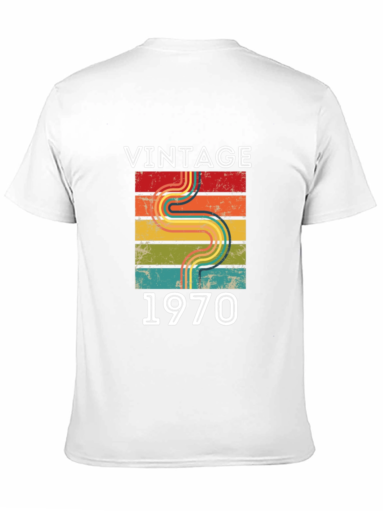 Black Vintage 1970 Retro Style T-Shirt view 11