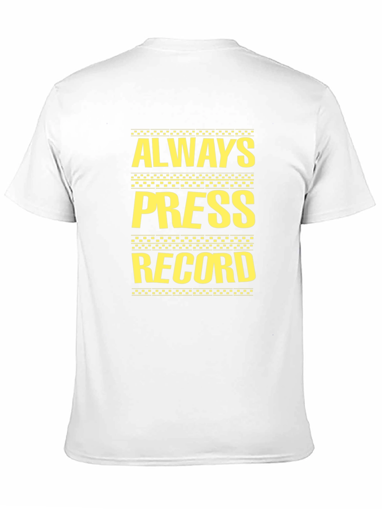 Black Always Press Record Graphic Tee - Black view 11