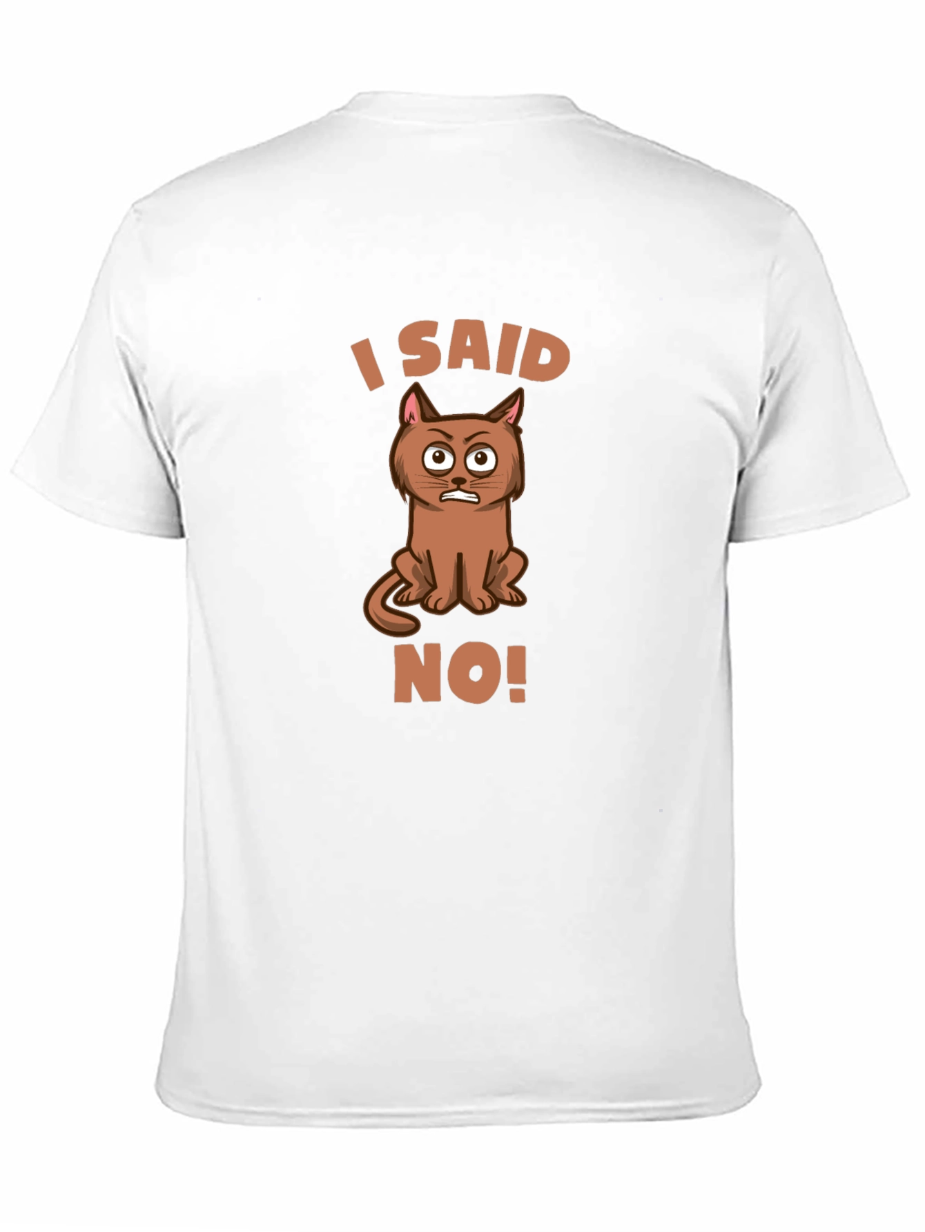 Black I Said No Cat Graphic Tee - Funny Sarcastic T-Shirt view 11