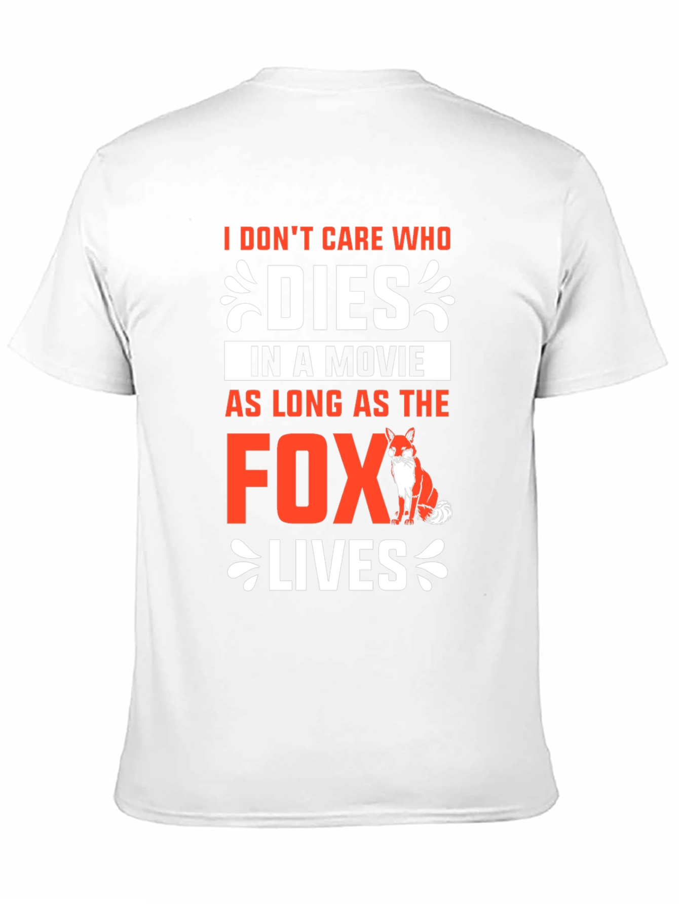 Black Funny Fox Movie Lover T-Shirt view 11