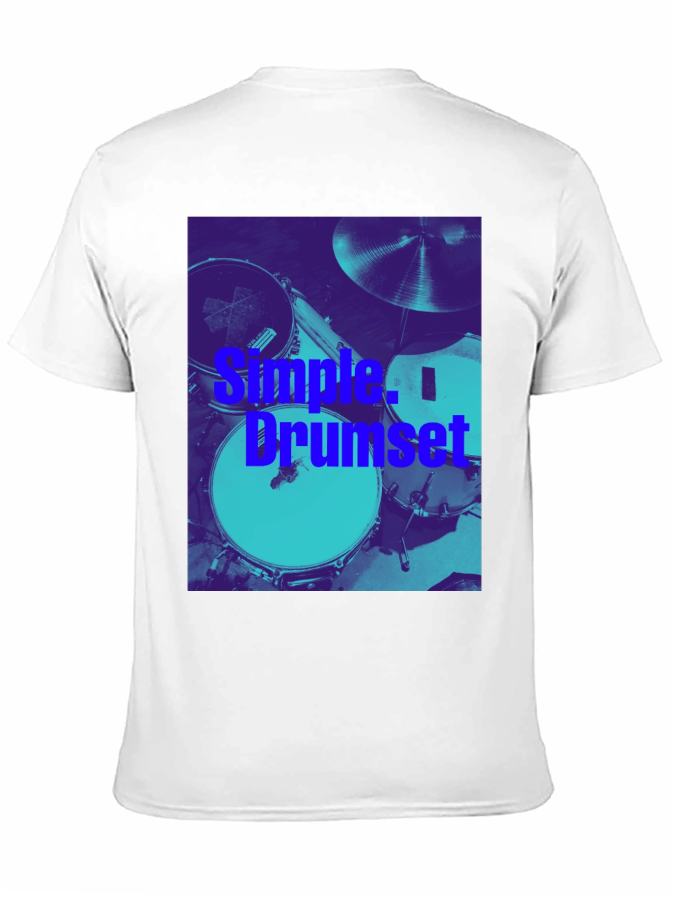 Simple Drumset Graphic Tee - Musician's Style - 11