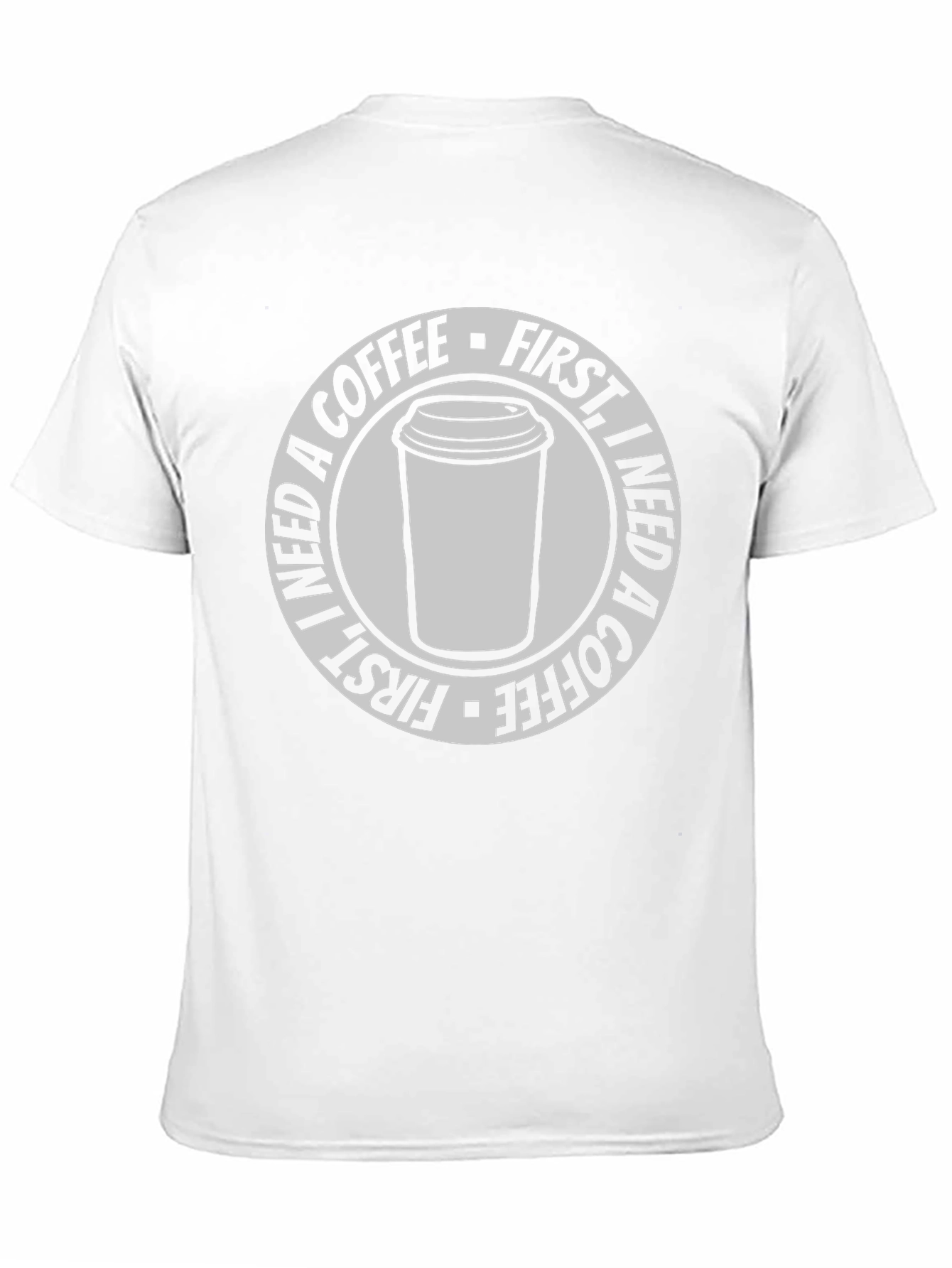 Black I Need a Coffee First Graphic T-Shirt - Black view 11