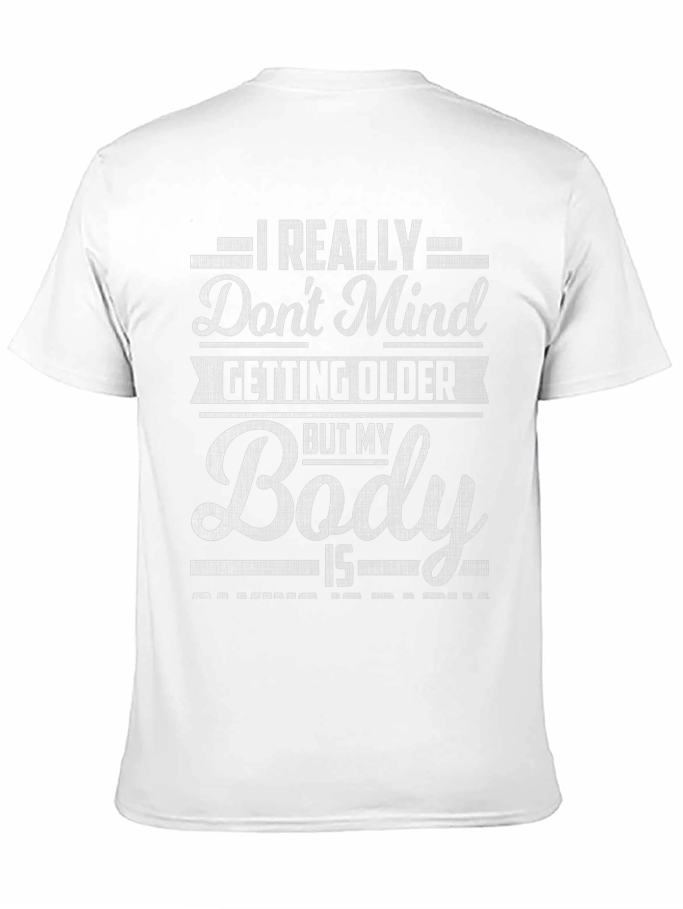 Black Funny Aging Body T-Shirt view 11
