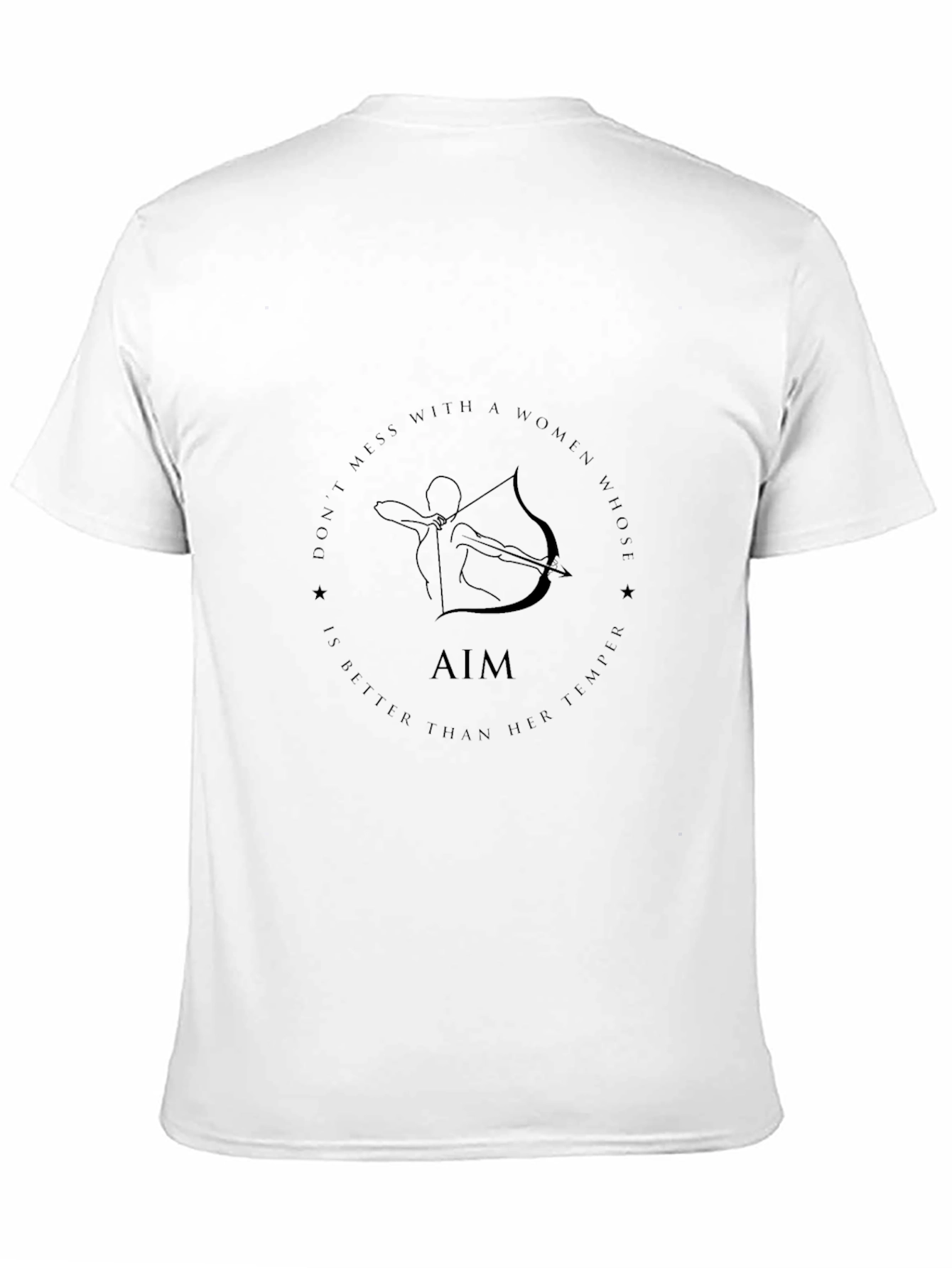 Black Archer Graphic Tee - Empowering Women's Design view 11