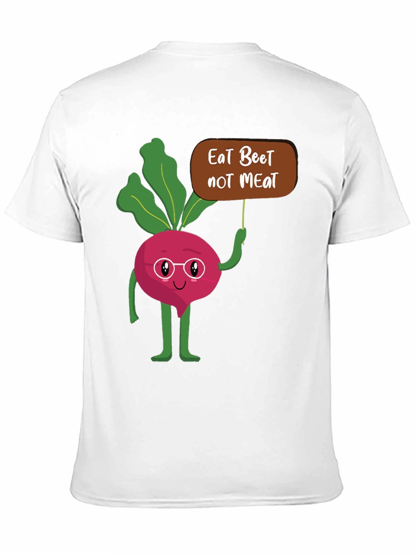 Black Eat Beet Not Meat Graphic T-Shirt view 11