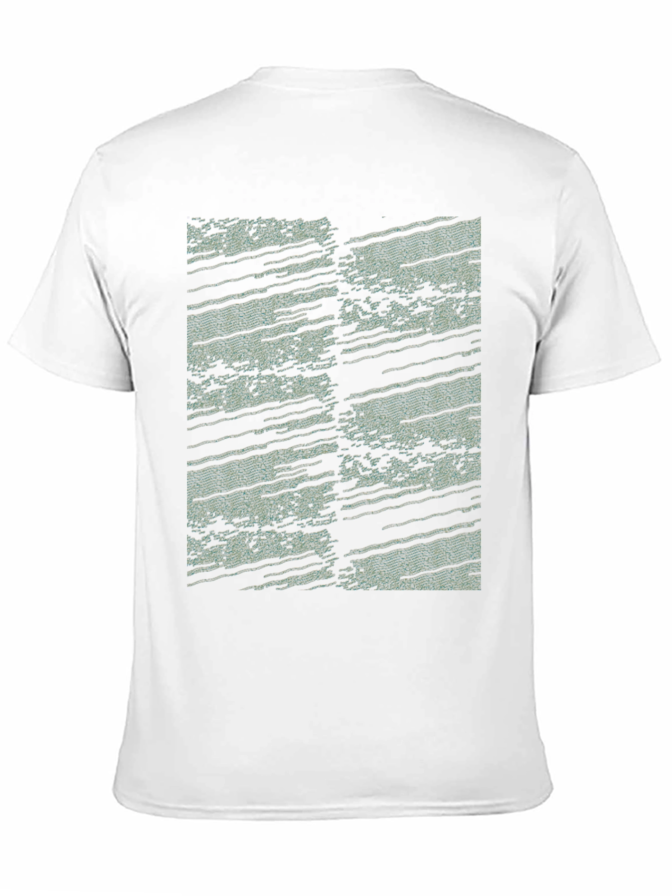 Black Abstract Pattern Black T-Shirt view 11