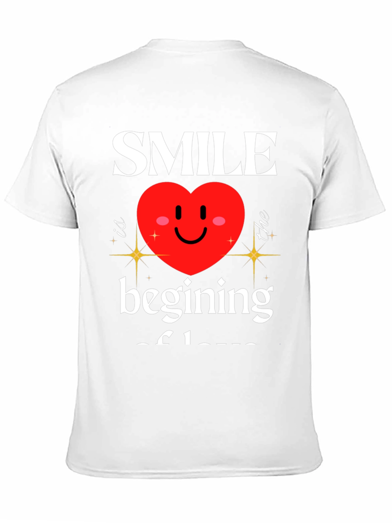 Black Smile Beginning of Love Graphic T-Shirt view 11