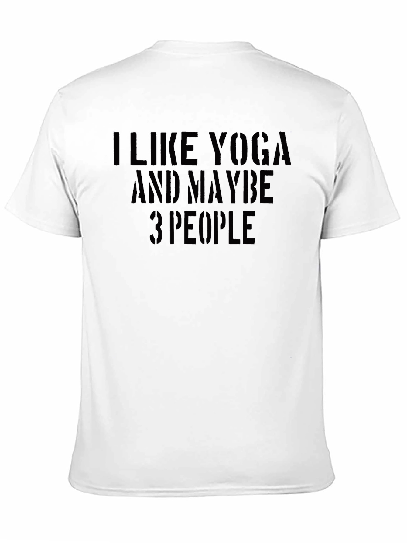 Black Yoga Lover's Black Cotton Tee - Maybe 3 People view 11