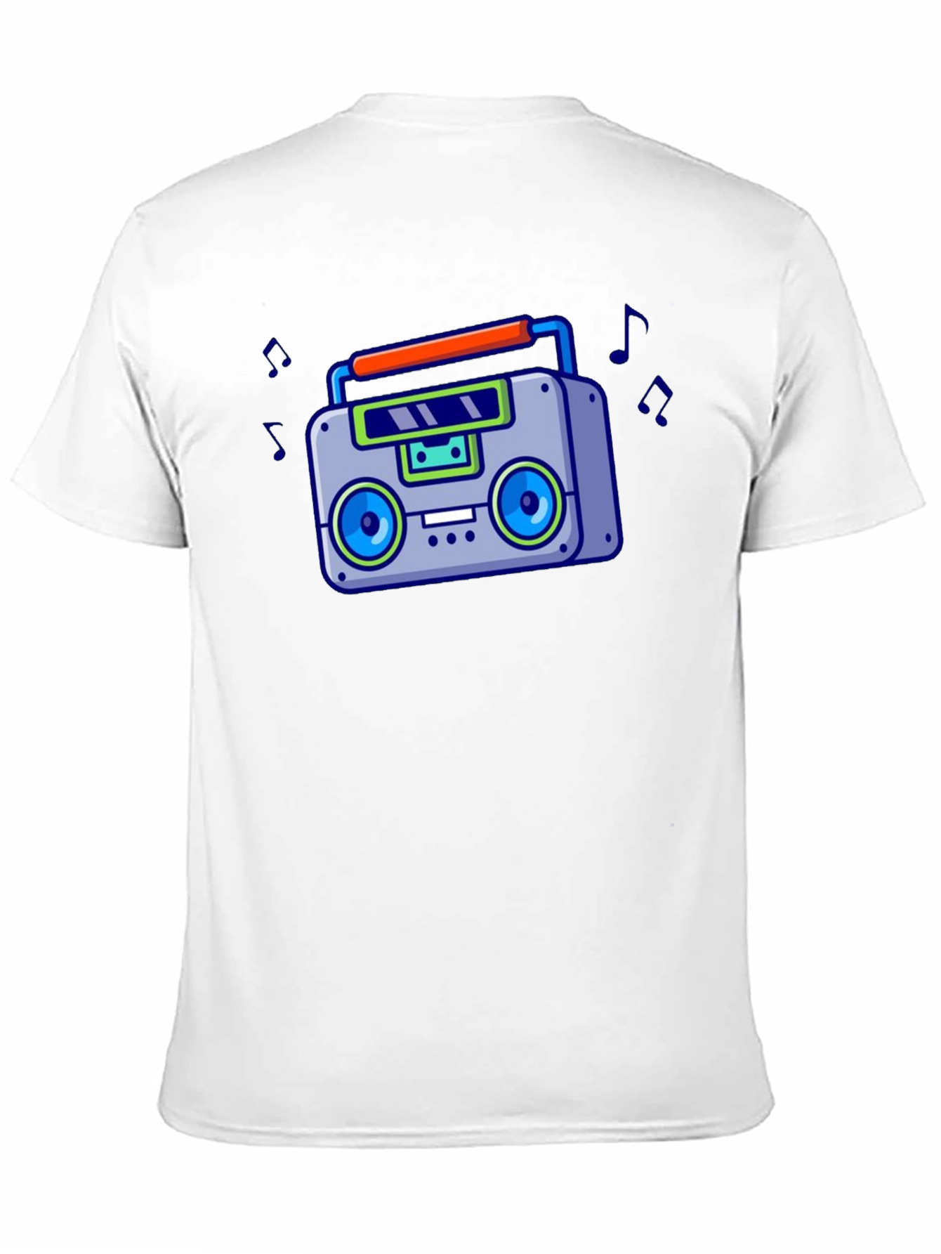Black Retro Boombox Graphic T-Shirt - Vintage 80s Style view 11