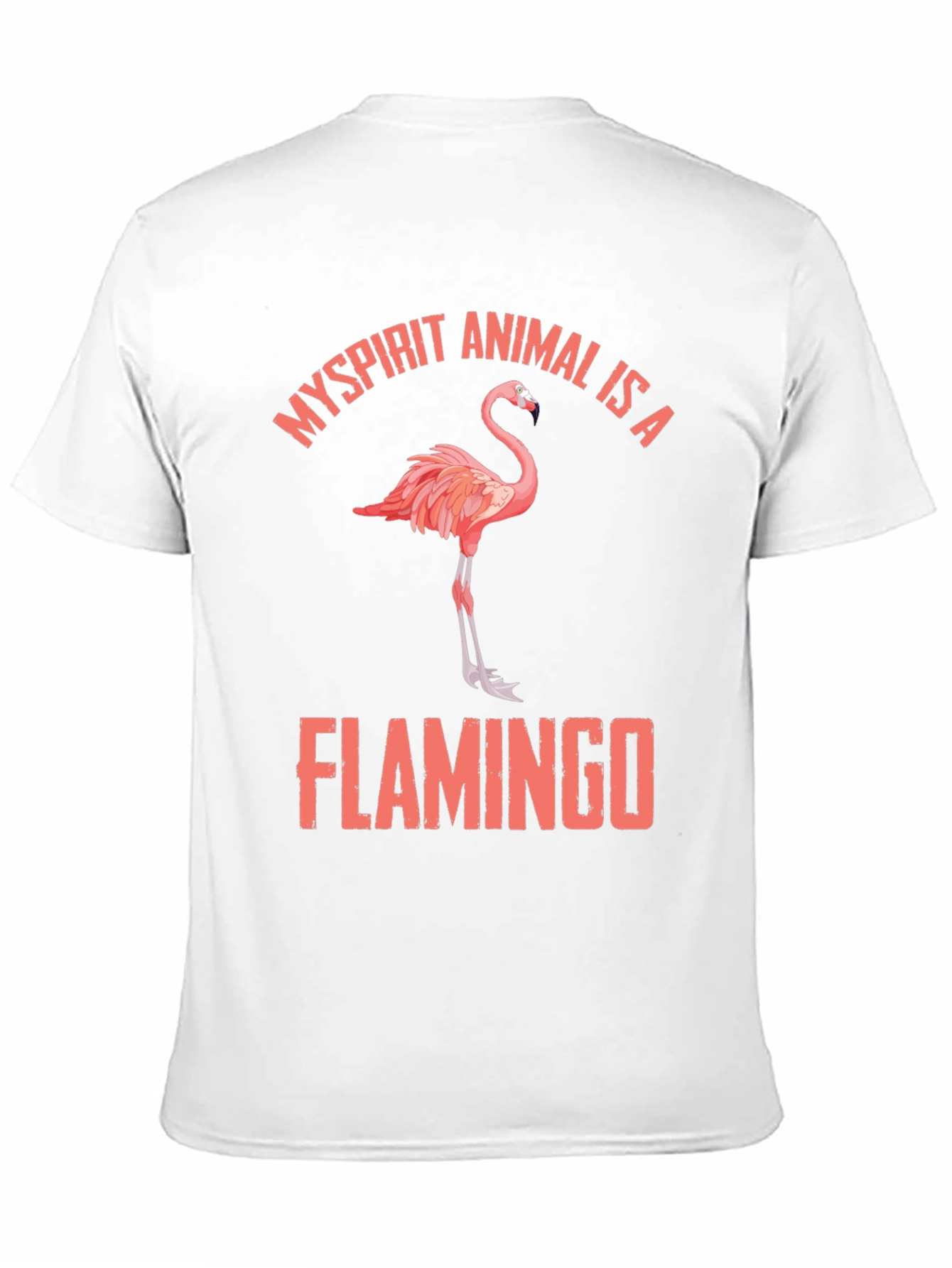 Black My Spirit Animal is a Flamingo T-Shirt view 11