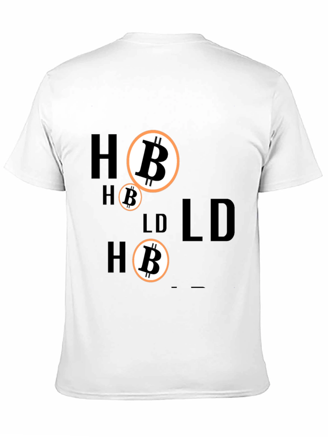Black HODL Bitcoin Crypto T-Shirt - Black view 11