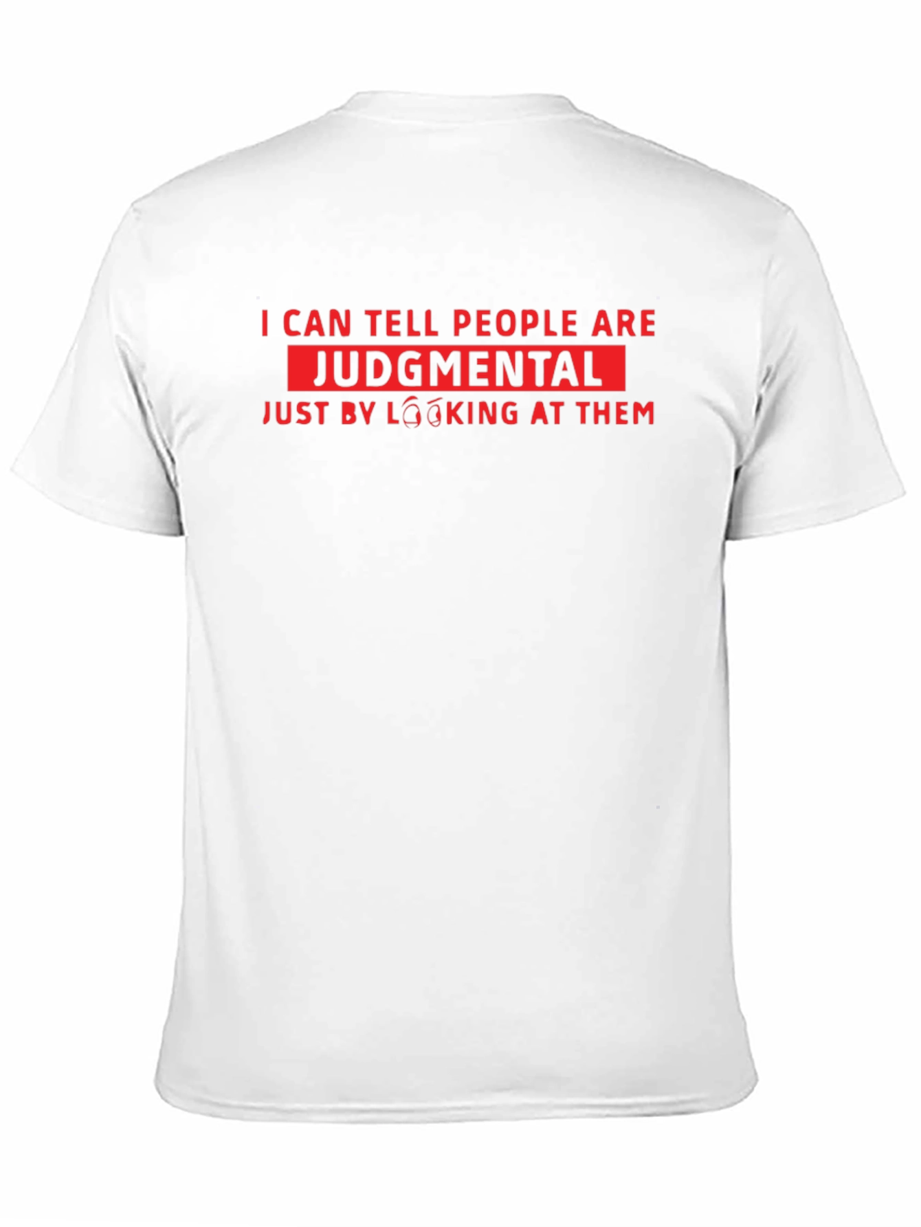 Black Judgmental Funny Graphic T-Shirt view 11