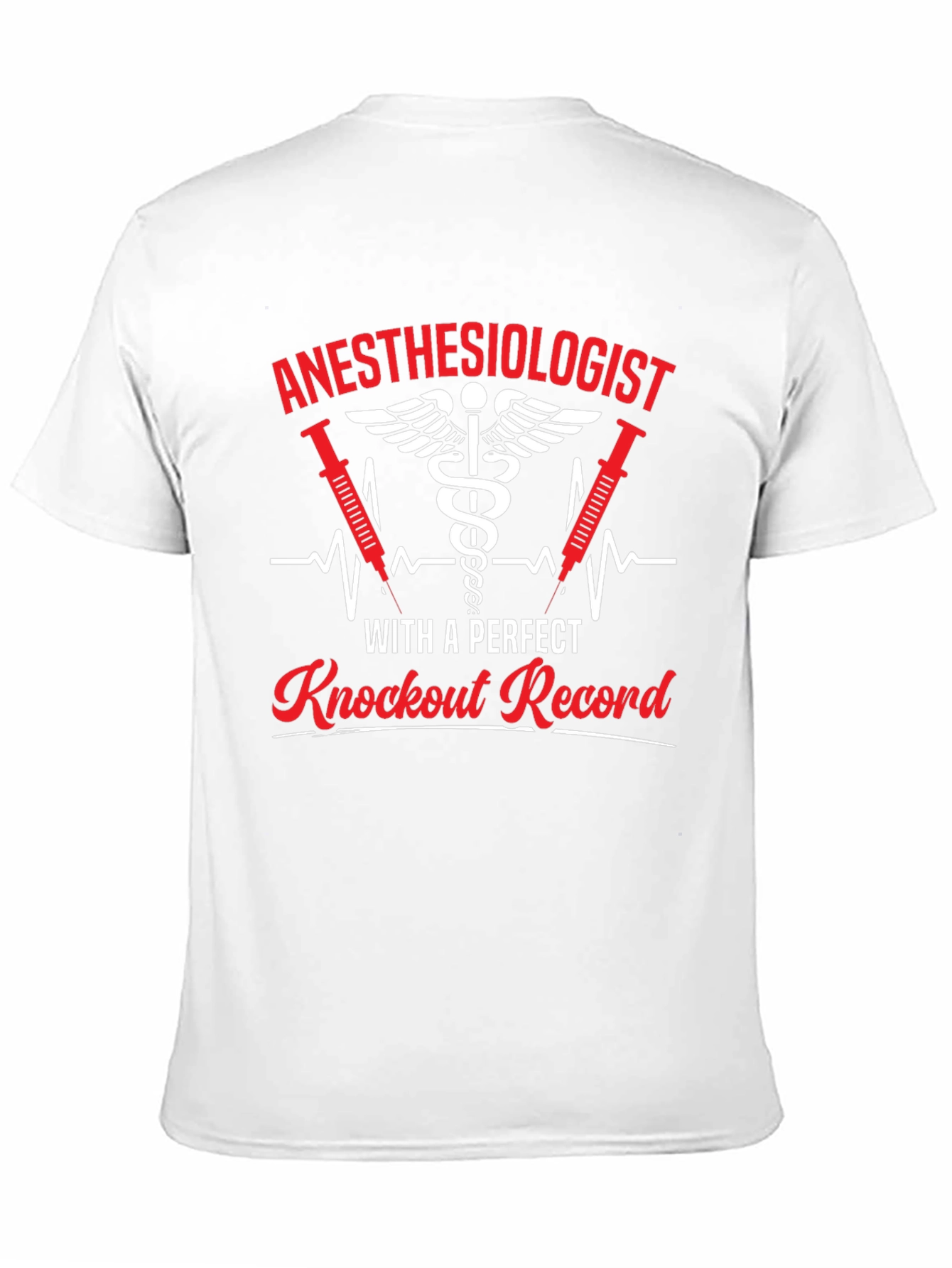 Black Anesthesiologist Knockout Record T-Shirt view 11