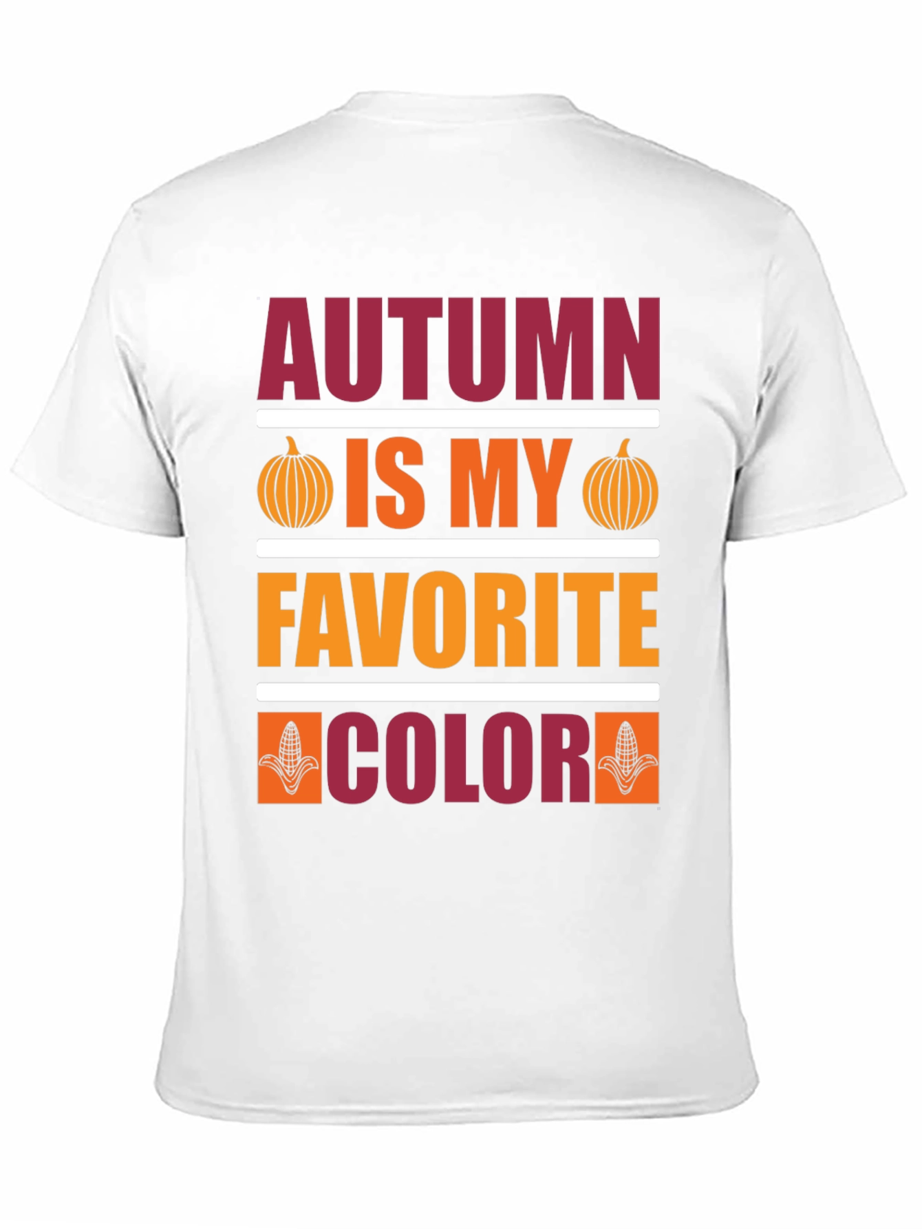 Black Autumn Is My Favorite Color T-Shirt view 11