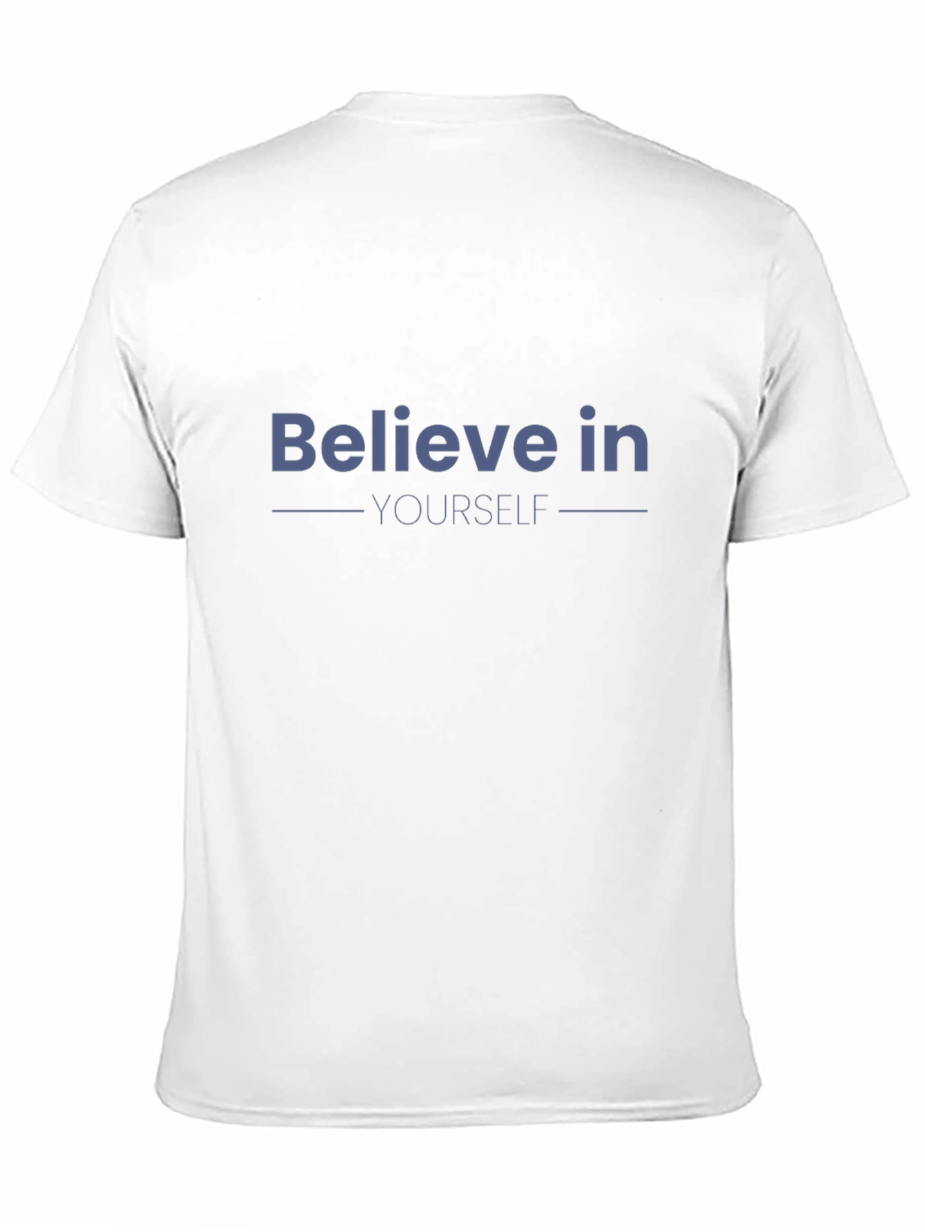 Black Believe In Yourself Graphic T-Shirt - Motivational Black Tee view 11