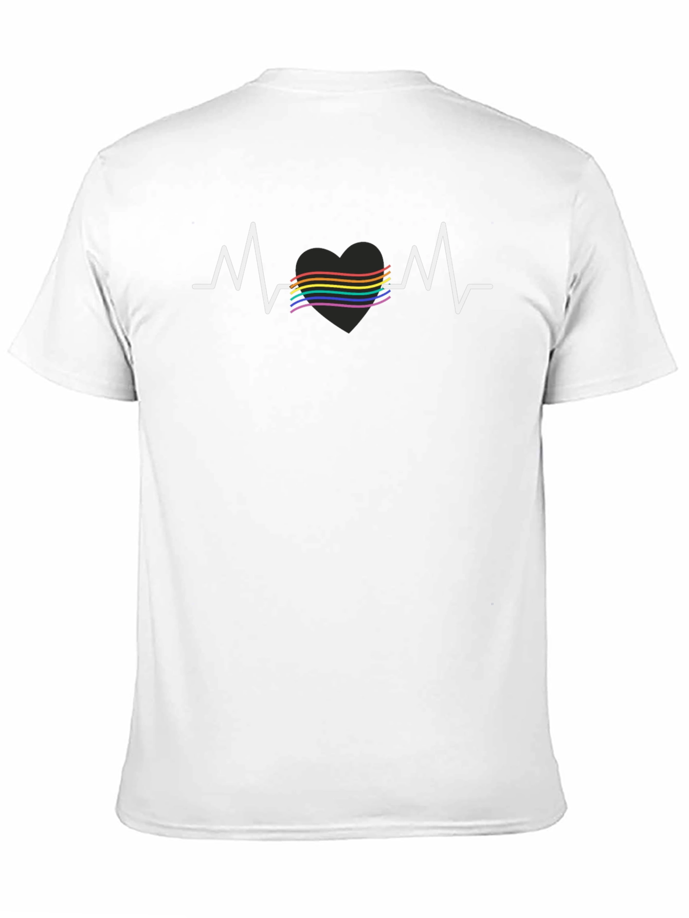 Black Pride Heartbeat T-Shirt - Black view 11