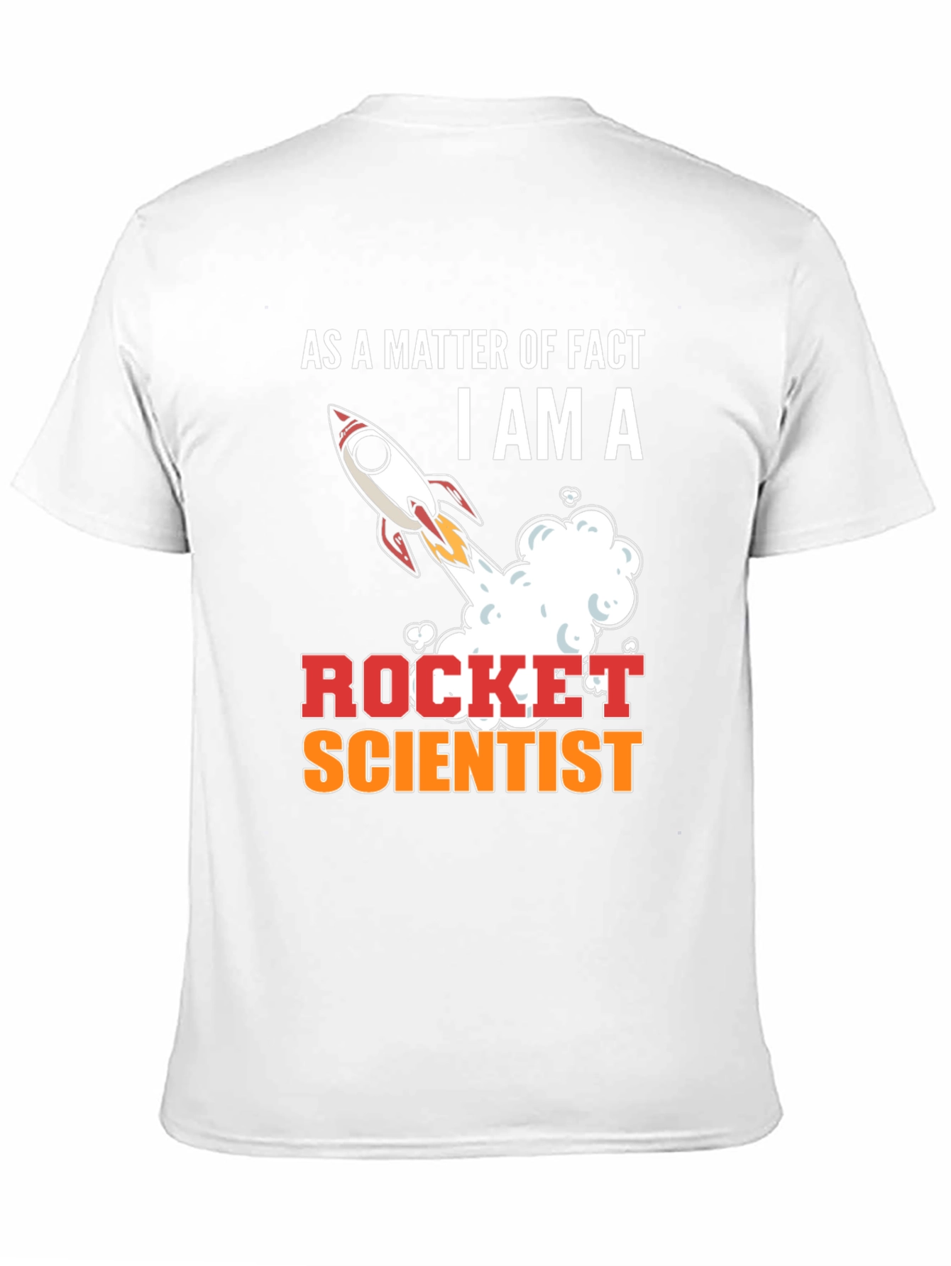 Black Rocket Scientist Graphic Tee - Funny Science T-Shirt view 11