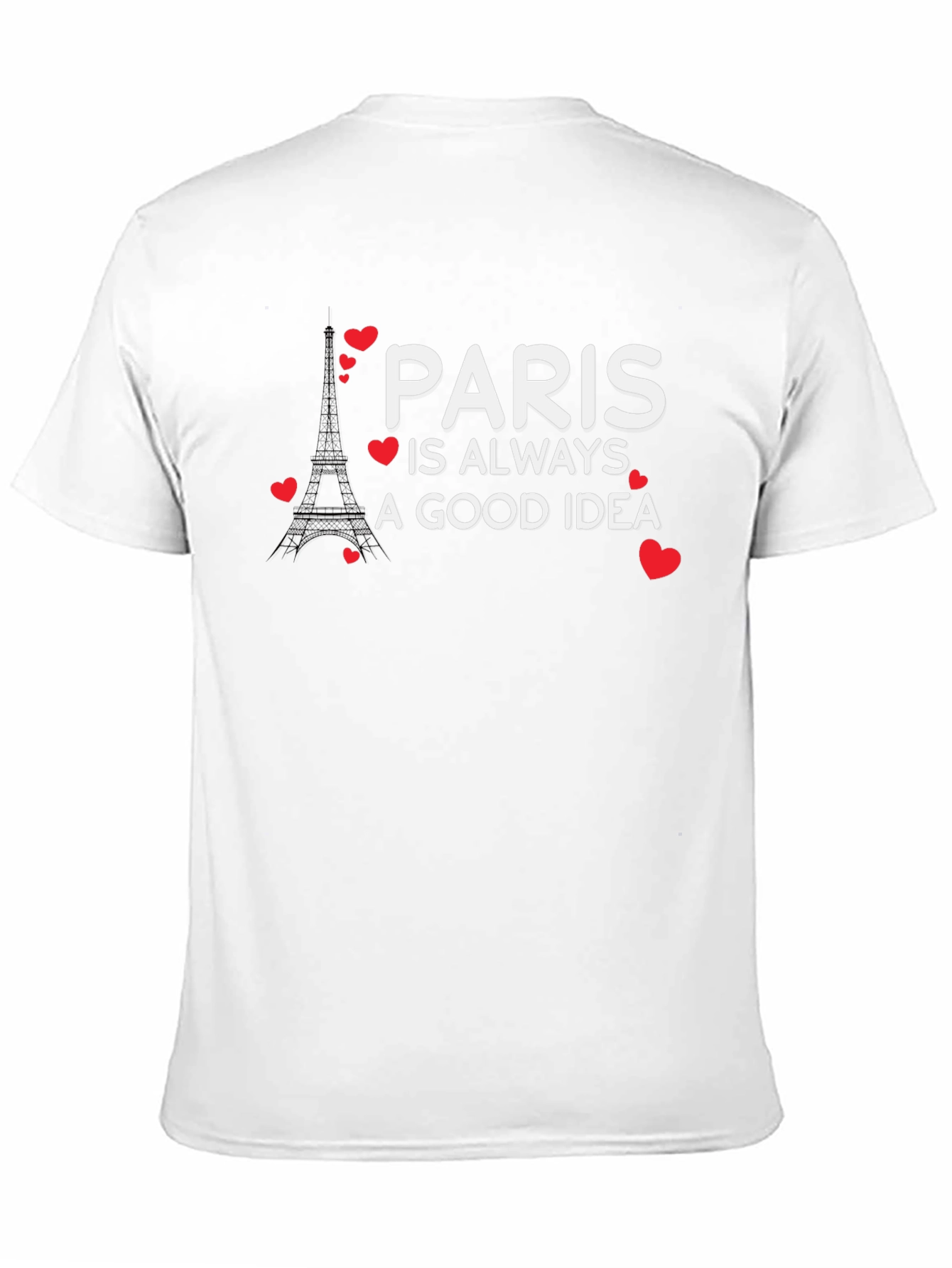 Black Paris is Always a Good Idea Graphic Tee view 11