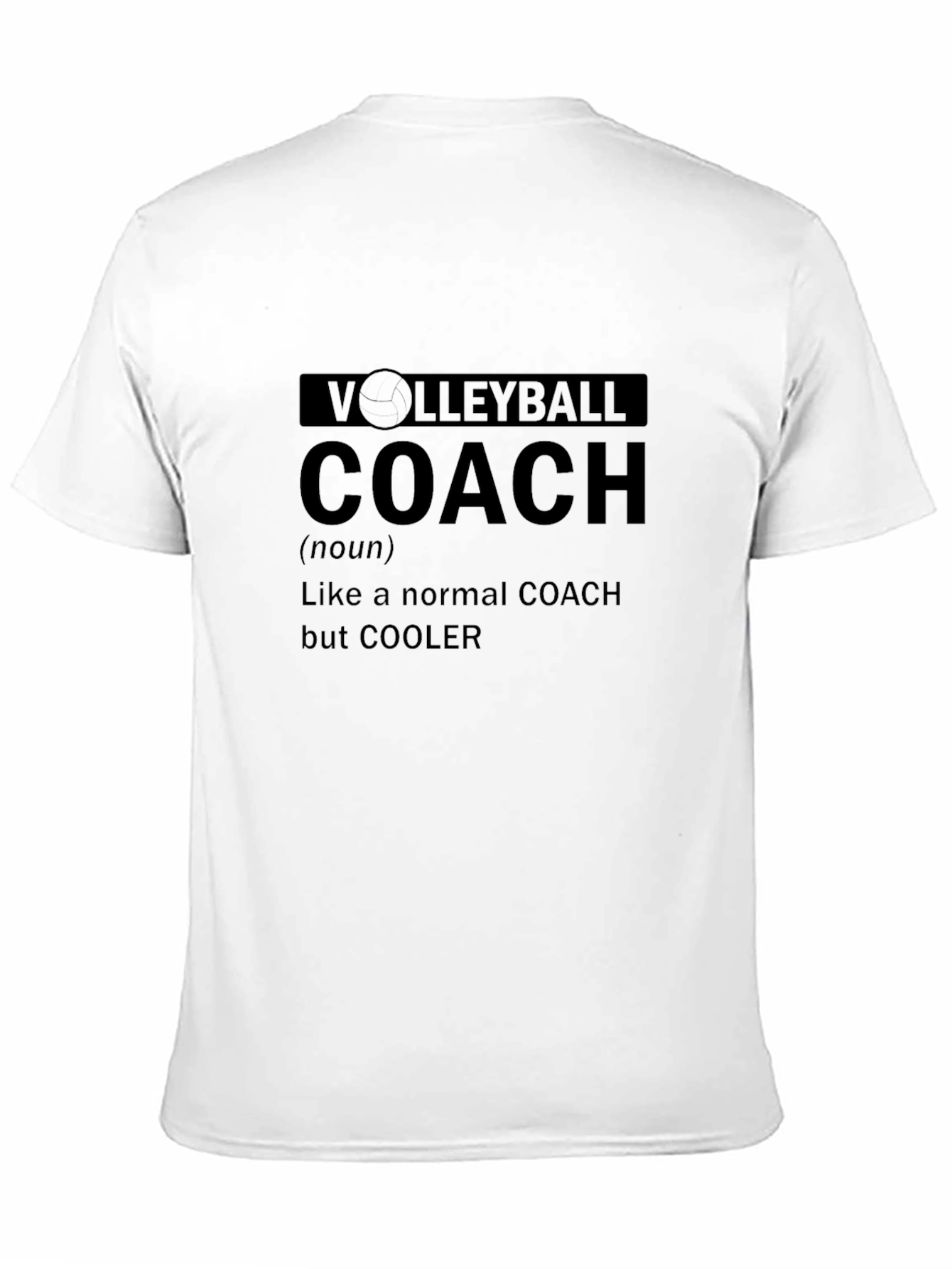 Black Volleyball Coach Graphic Tee - Cool & Comfy view 11