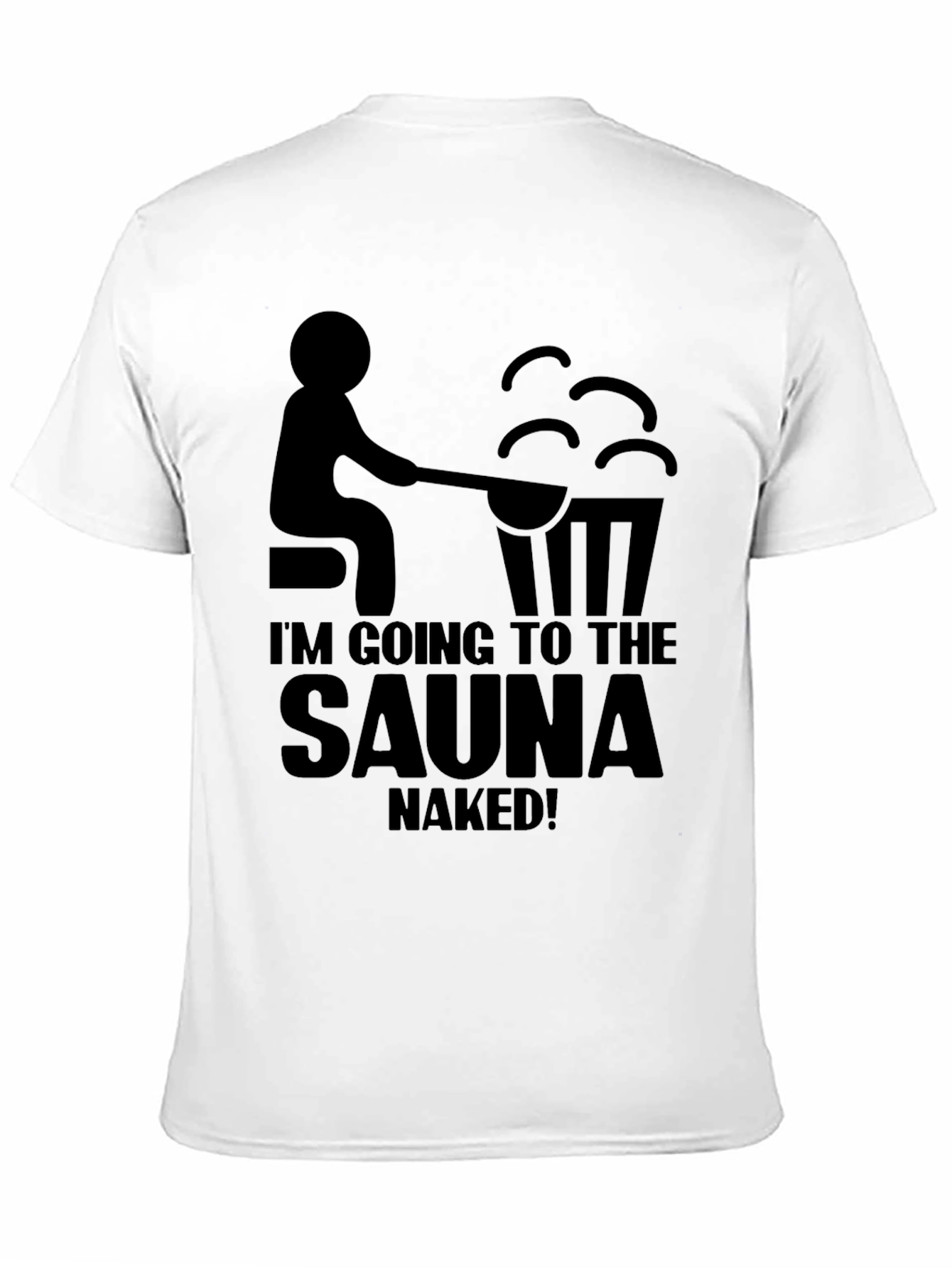 Black Sauna Humor T-Shirt view 11
