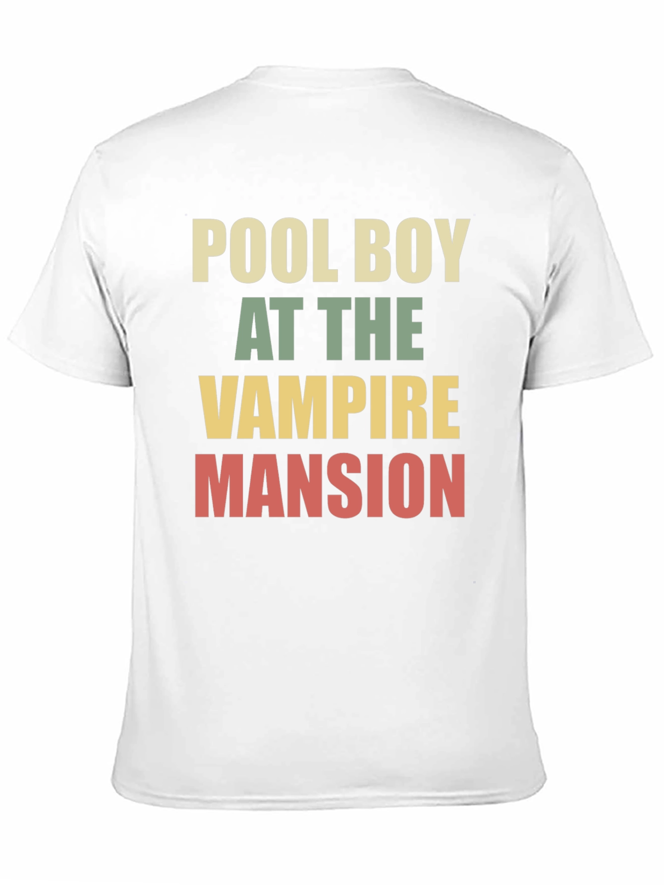 Black Pool Boy at the Vampire Mansion Graphic Tee view 11