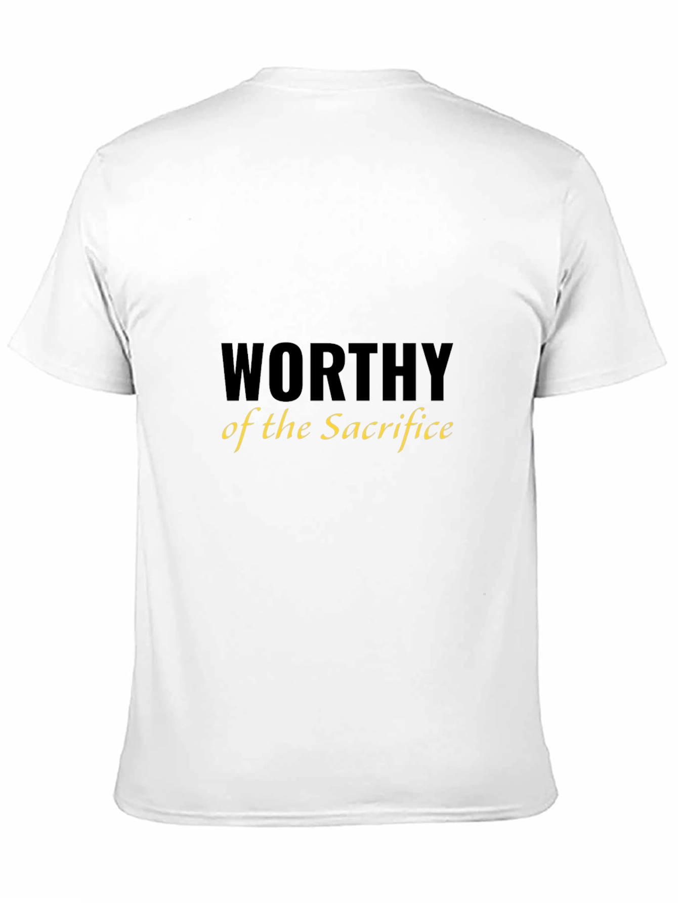 Black Worthy of the Sacrifice Black T-Shirt view 11