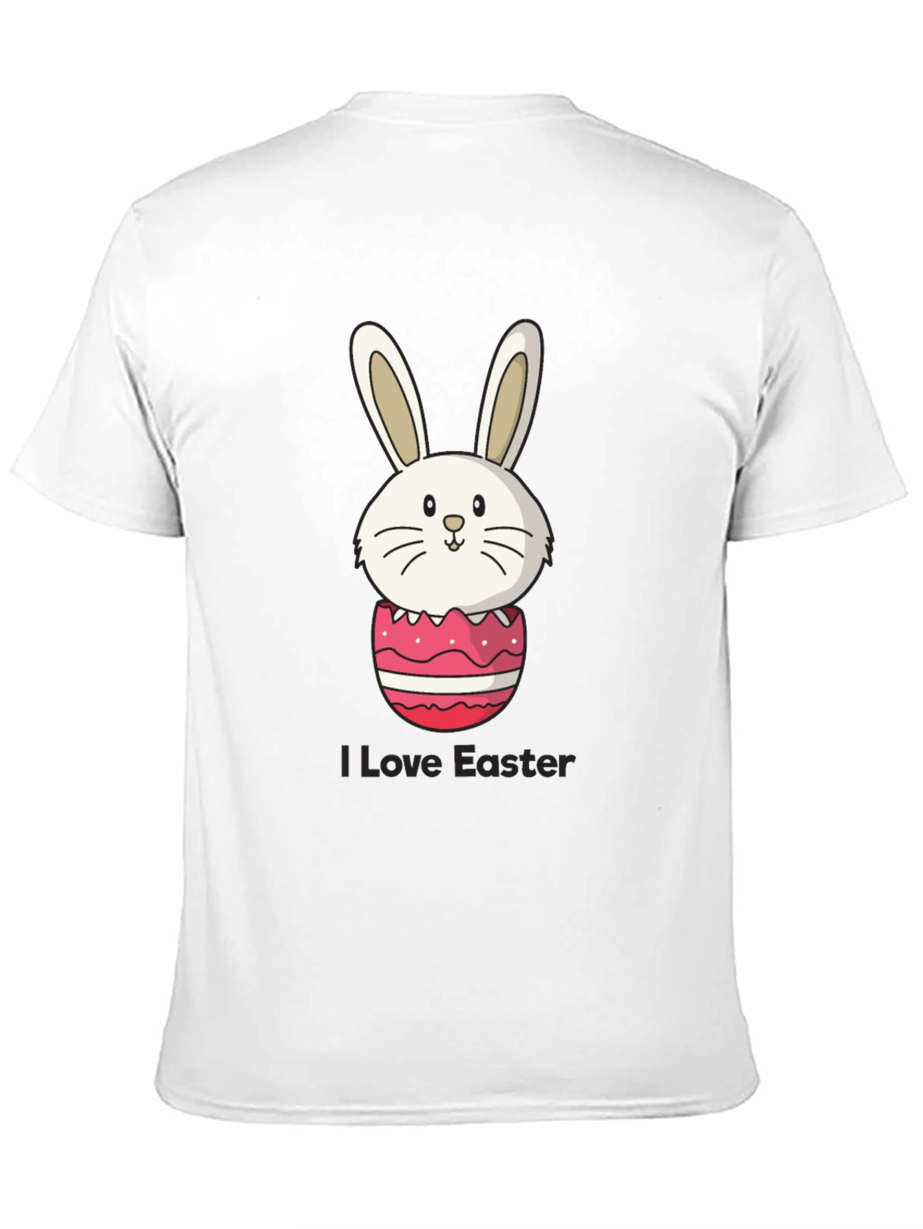Black Easter Bunny Egg Black T-Shirt view 11