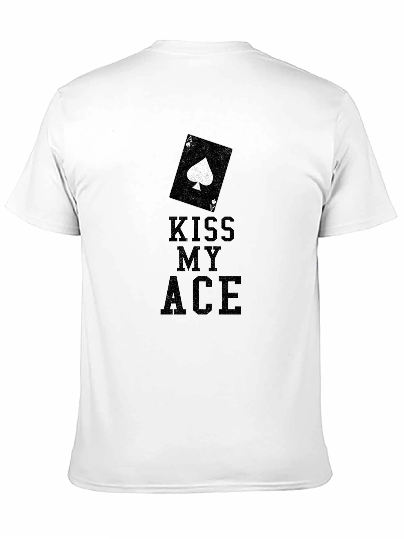 Black Kiss My Ace Black Graphic T-Shirt view 11