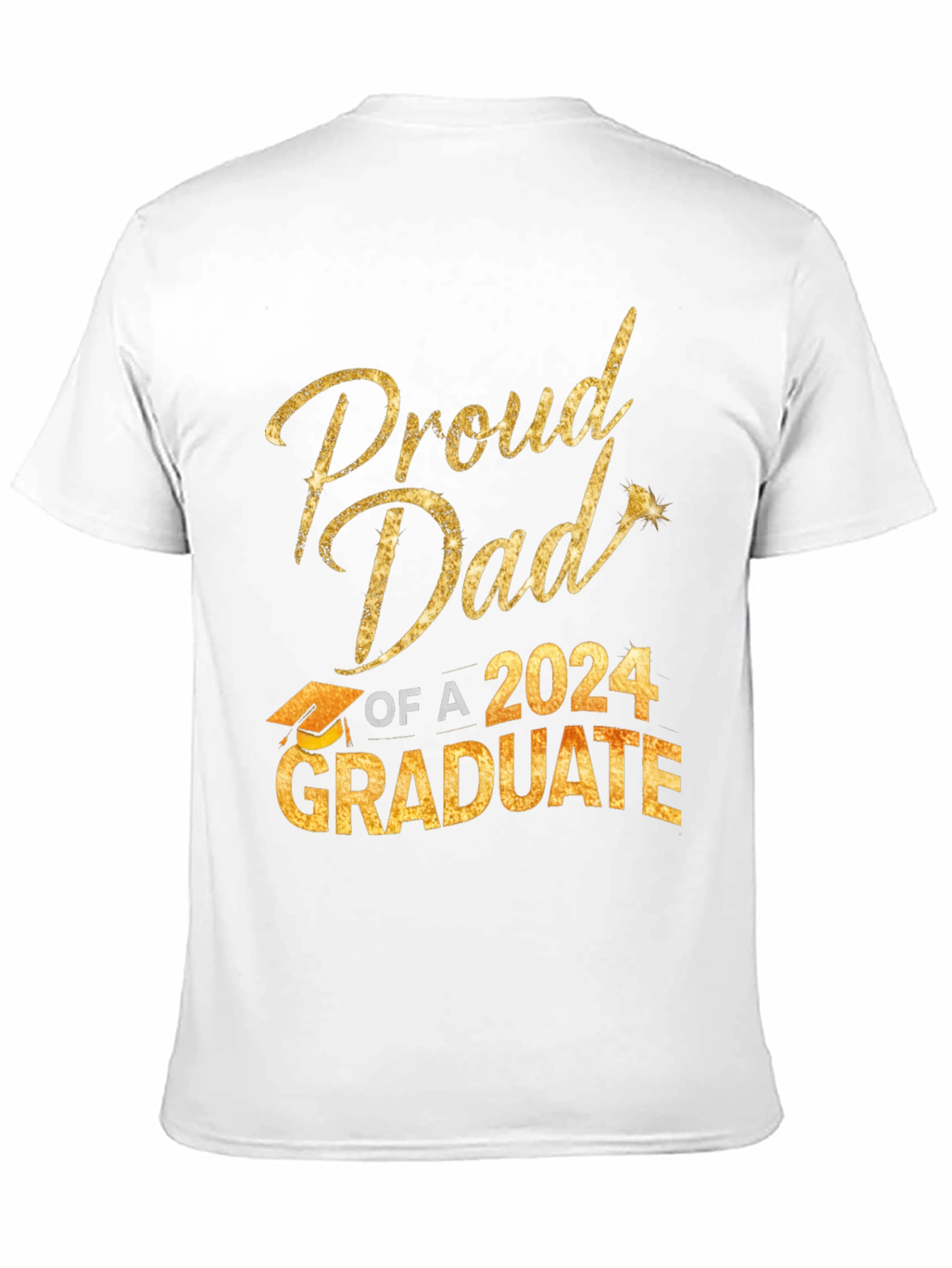Black Proud Dad of a 2024 Graduate T-Shirt view 11
