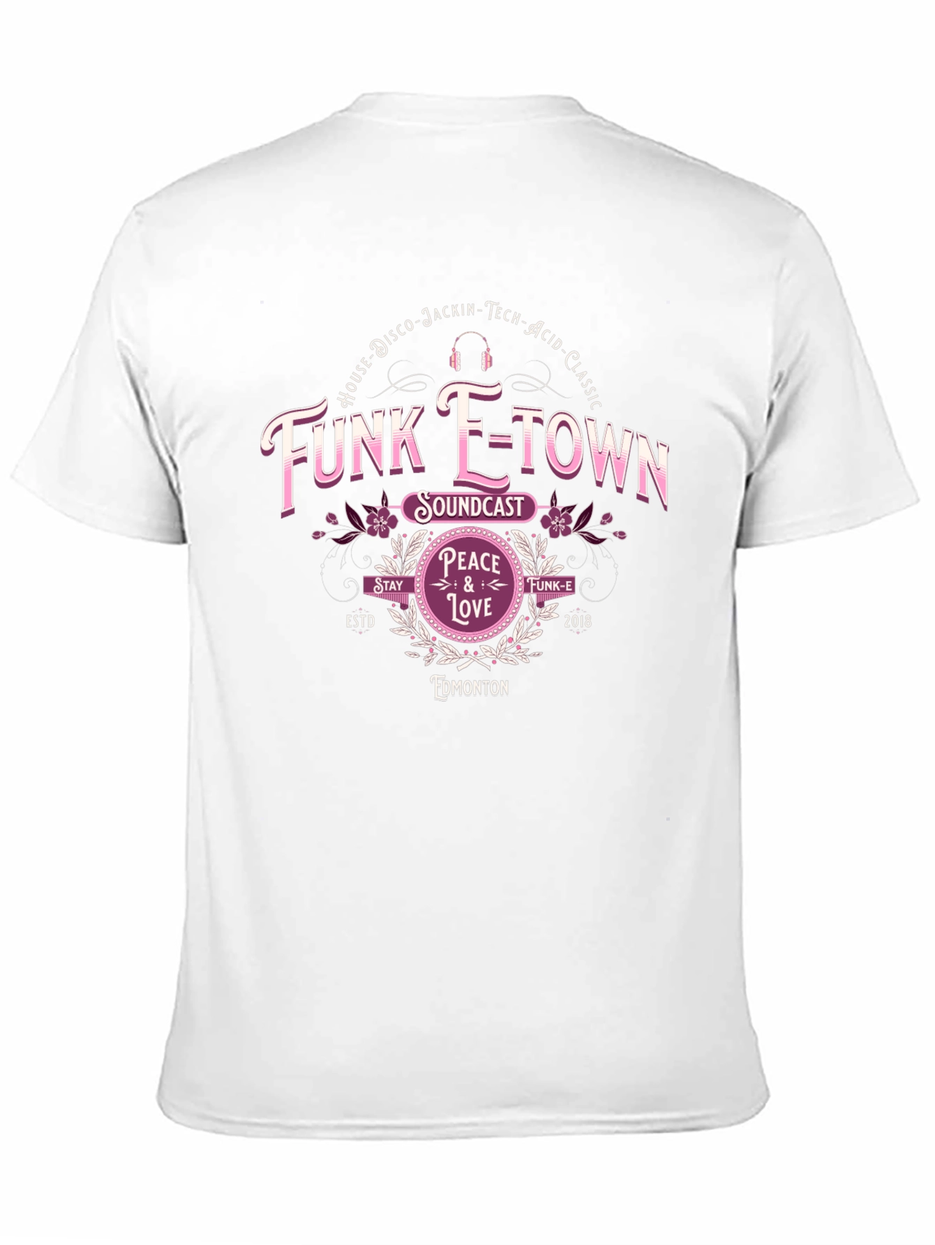 Black Funk E-Town Soundcast Black T-Shirt view 11