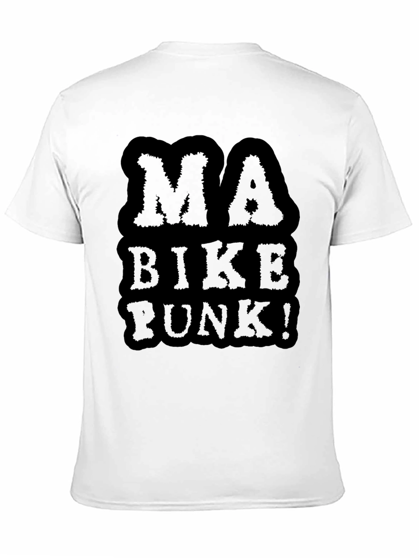Black Ma Bike Punk Graphic Tee - Black Cotton T-Shirt view 11