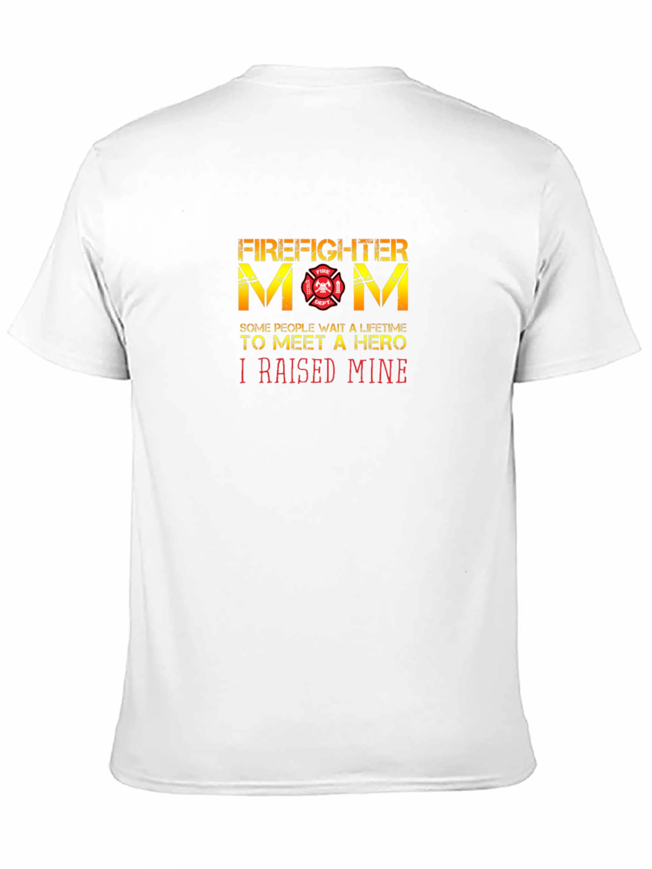 Black Firefighter Mom T-Shirt - Hero Raising Pride! view 11