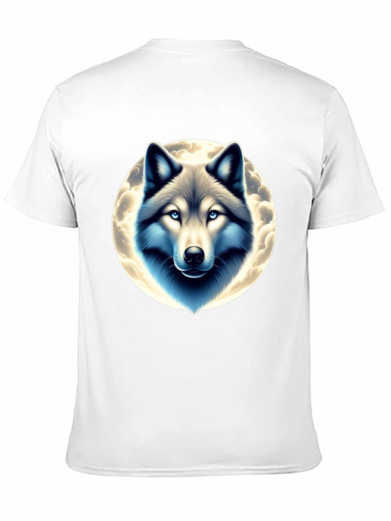 Black Wolf Moon Graphic Tee - Black Cotton Blend view 11