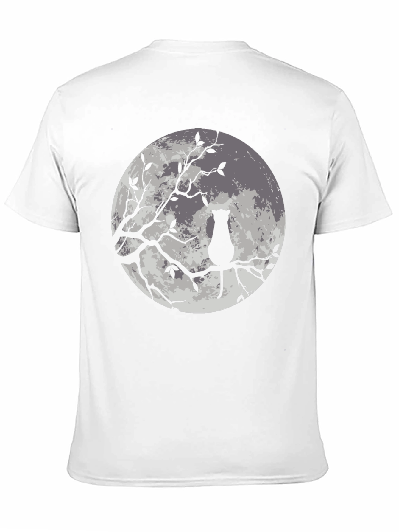 Black Moon Cat Graphic Tee - Stylish Black T-Shirt view 11