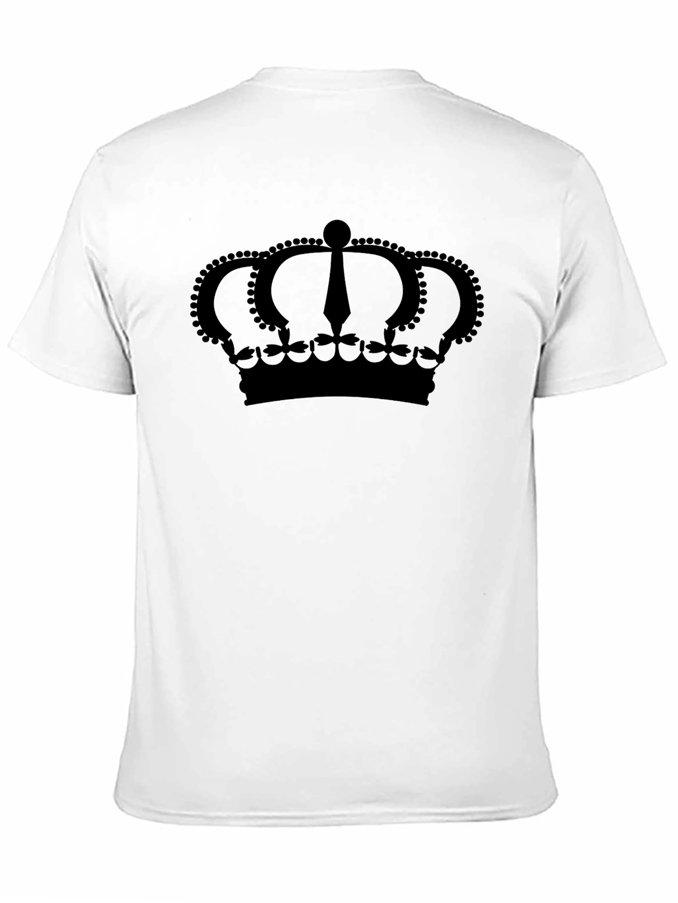 Black Crown Graphic Print Black T-Shirt view 11