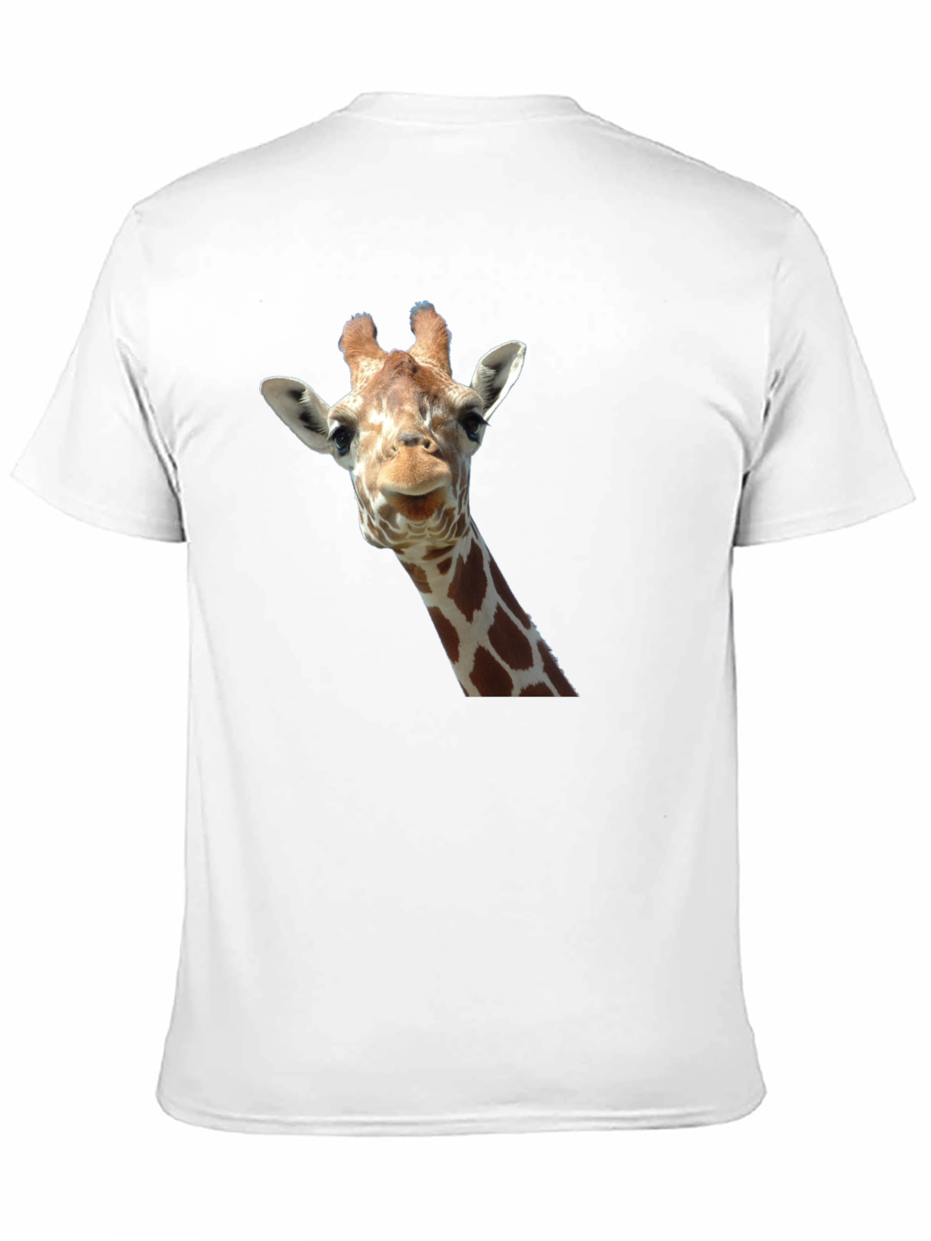 Black Giraffe Head Graphic Print Black T-Shirt view 11